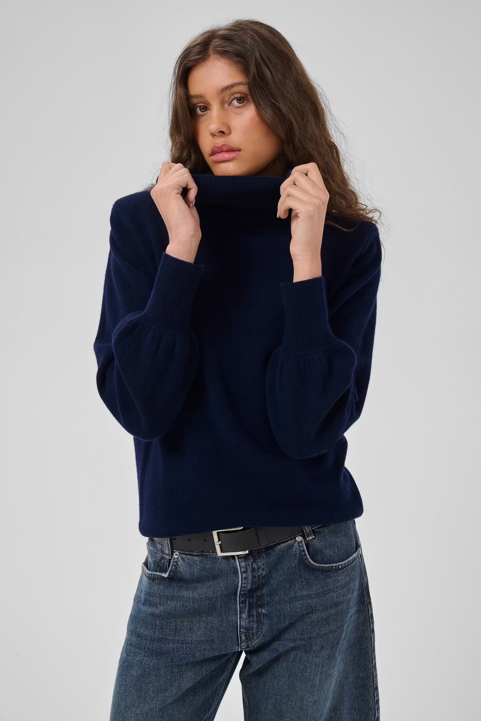Rollneck Pullover "MWJola" dark sapphire blue