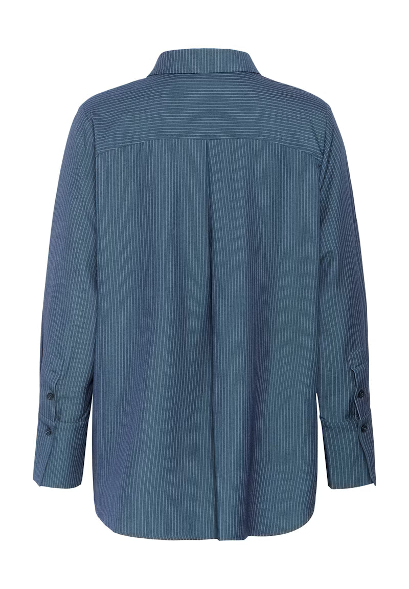 Shirt "VittaMW" dark slate with stripes