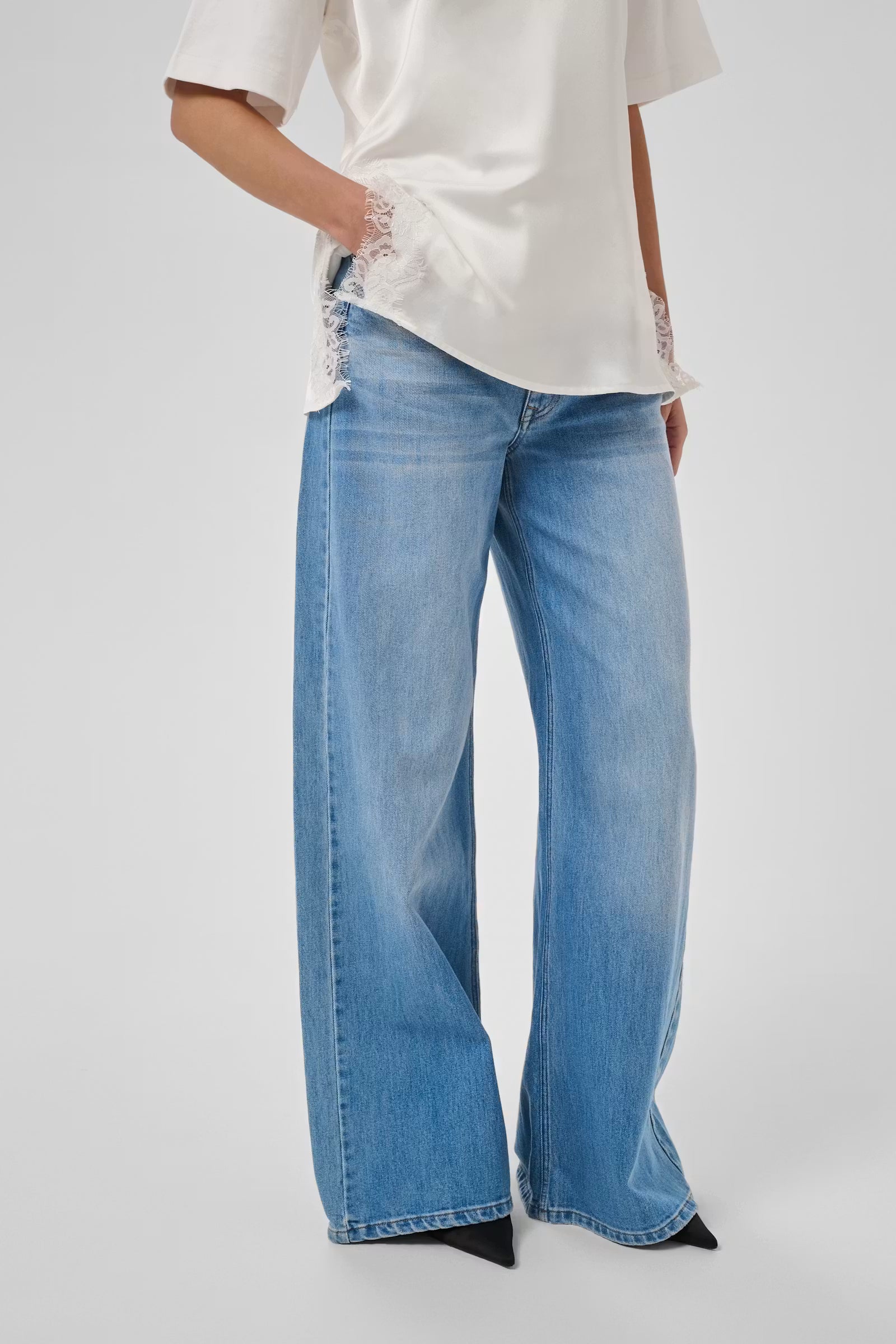 Wide Jeans "MWNida" 10705634 - light blue vintage wash