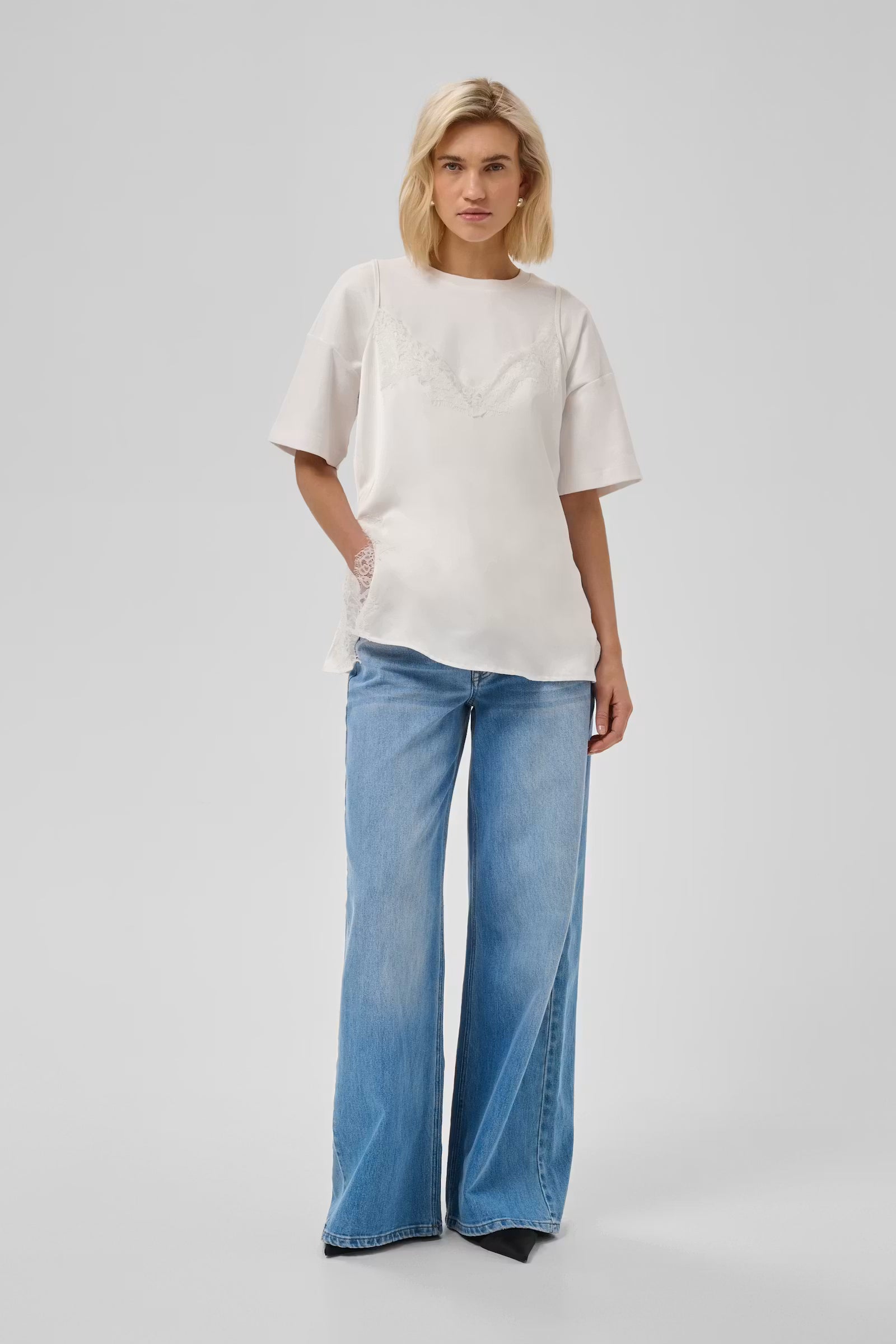 Wide Jeans "MWNida" 10705634 - light blue vintage wash
