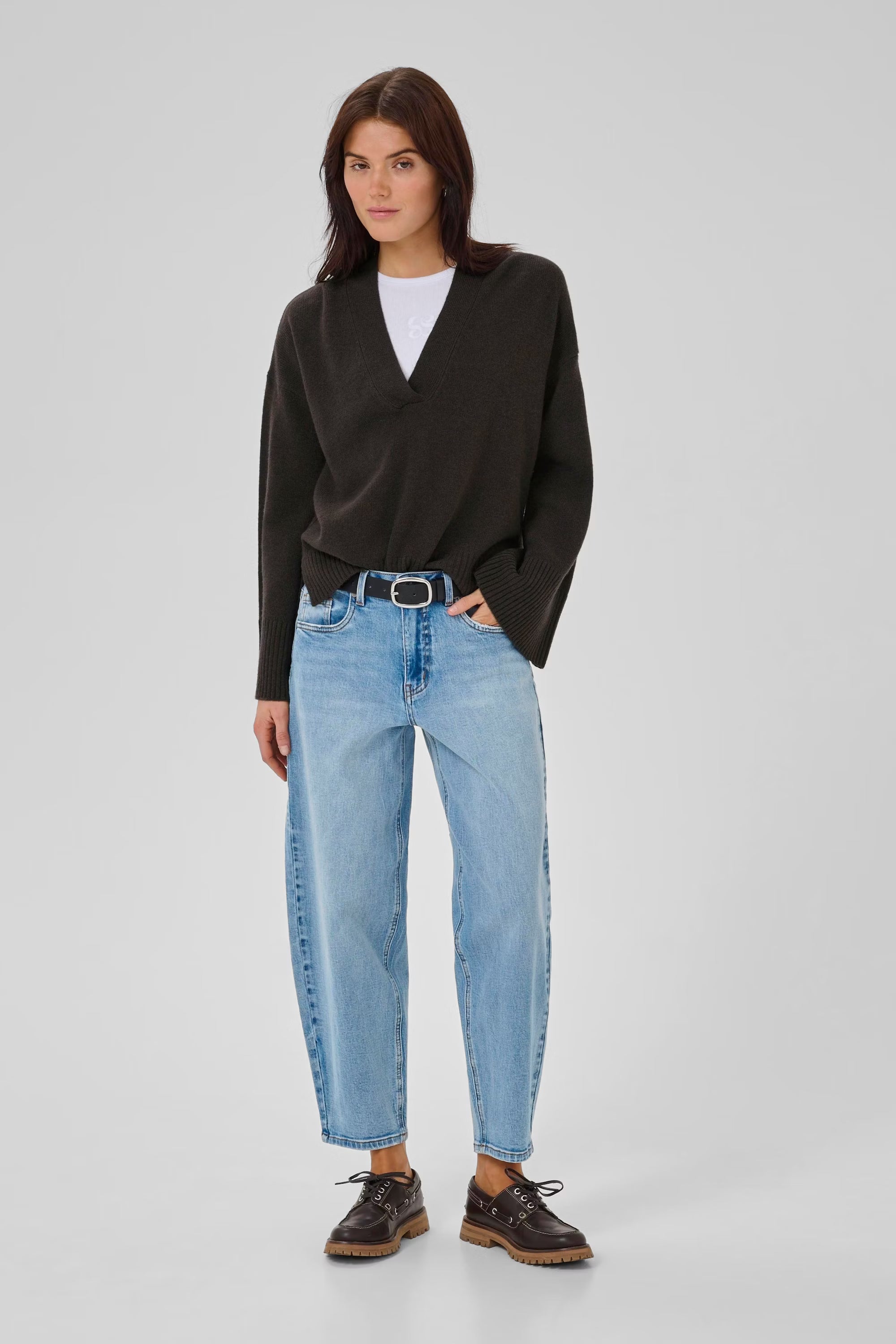 V-Neck Pullover "HuxiMW"