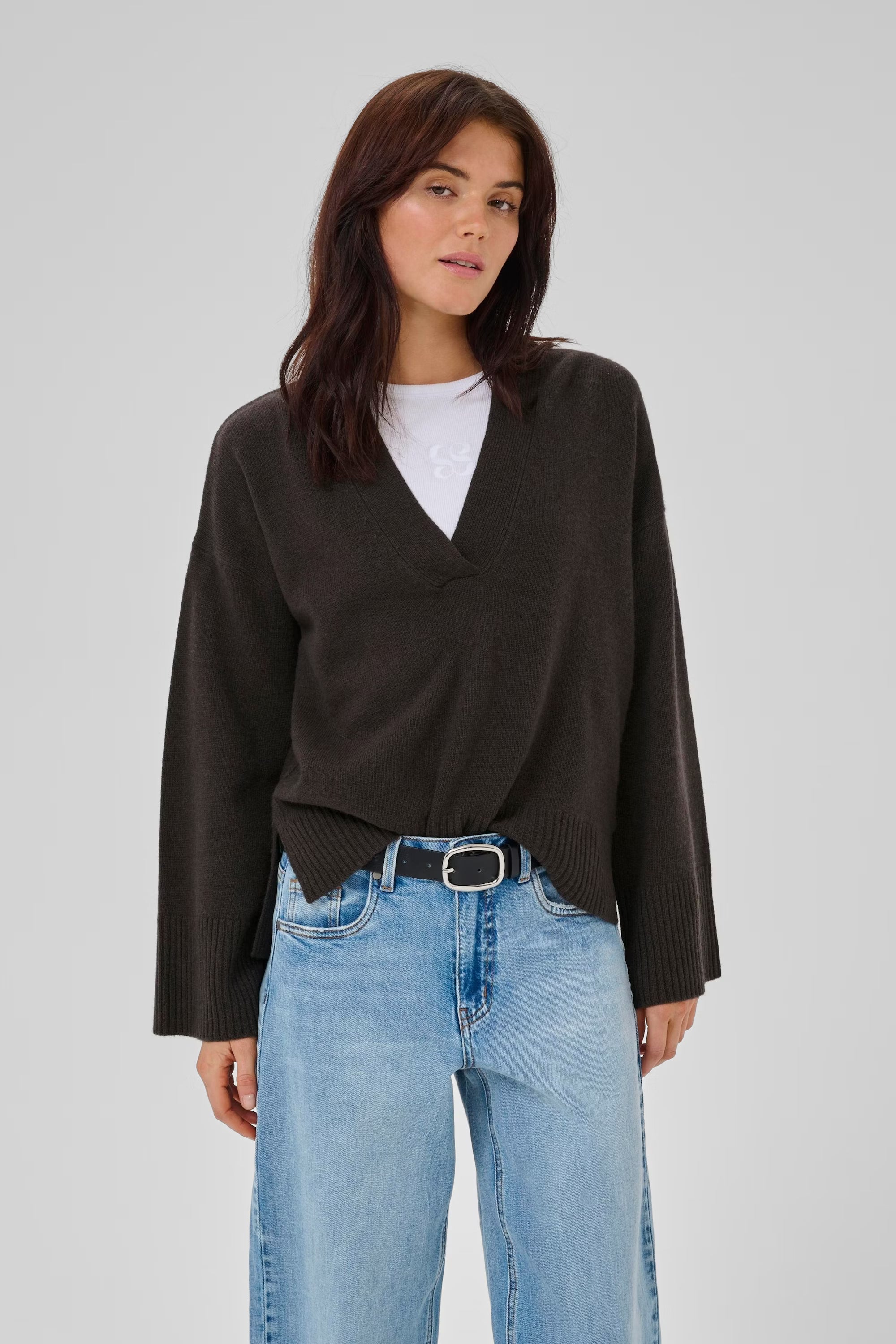 V-Neck Pullover "HuxiMW"