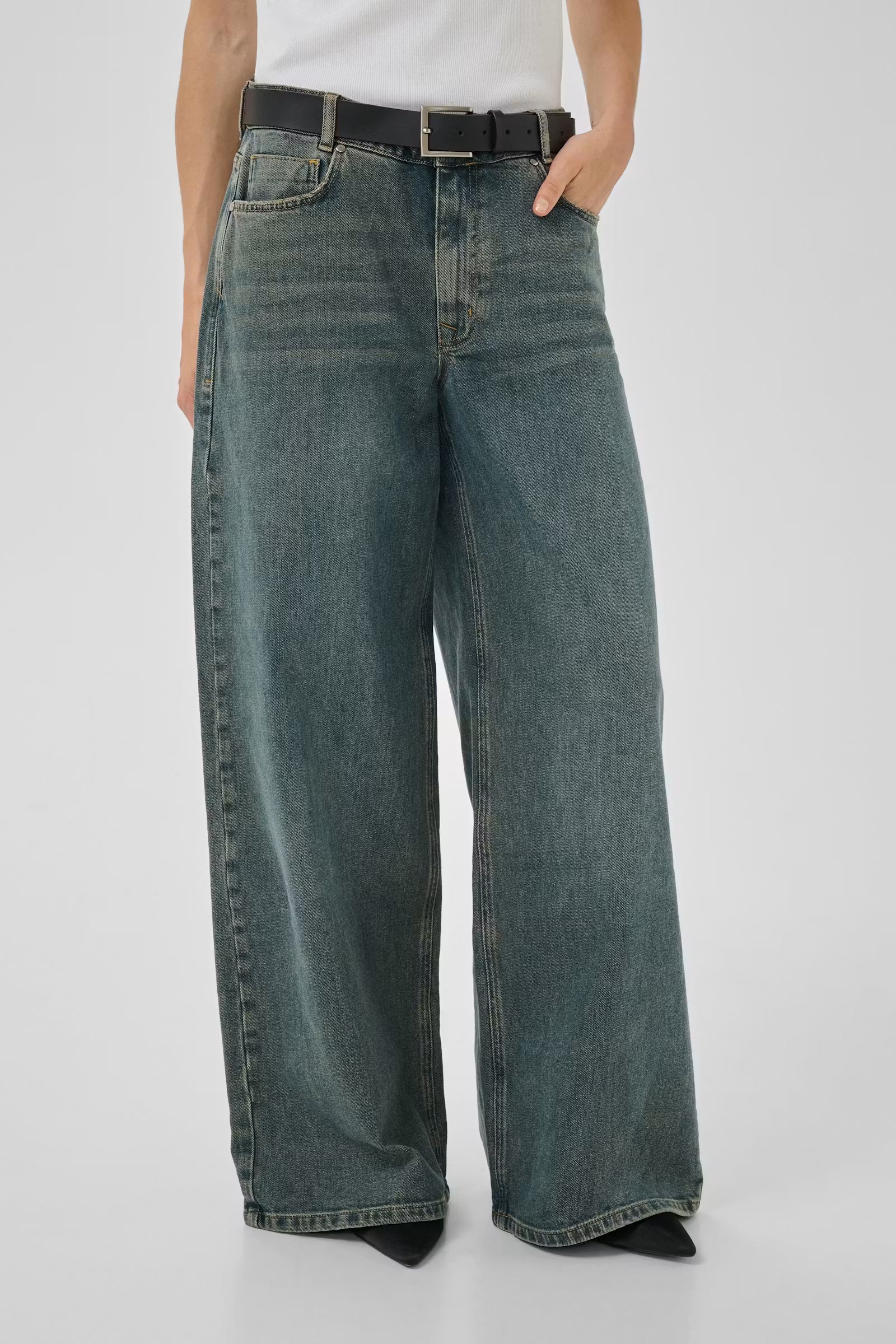 Wide Jeans "MWNida" dark blue
