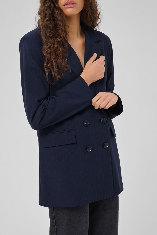 Boxy Blazer "MWLana" dark sapphire blue