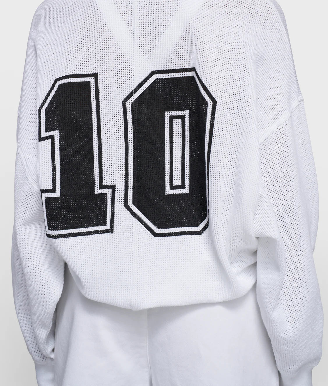 Mesh Baselball Sweter Gathering
