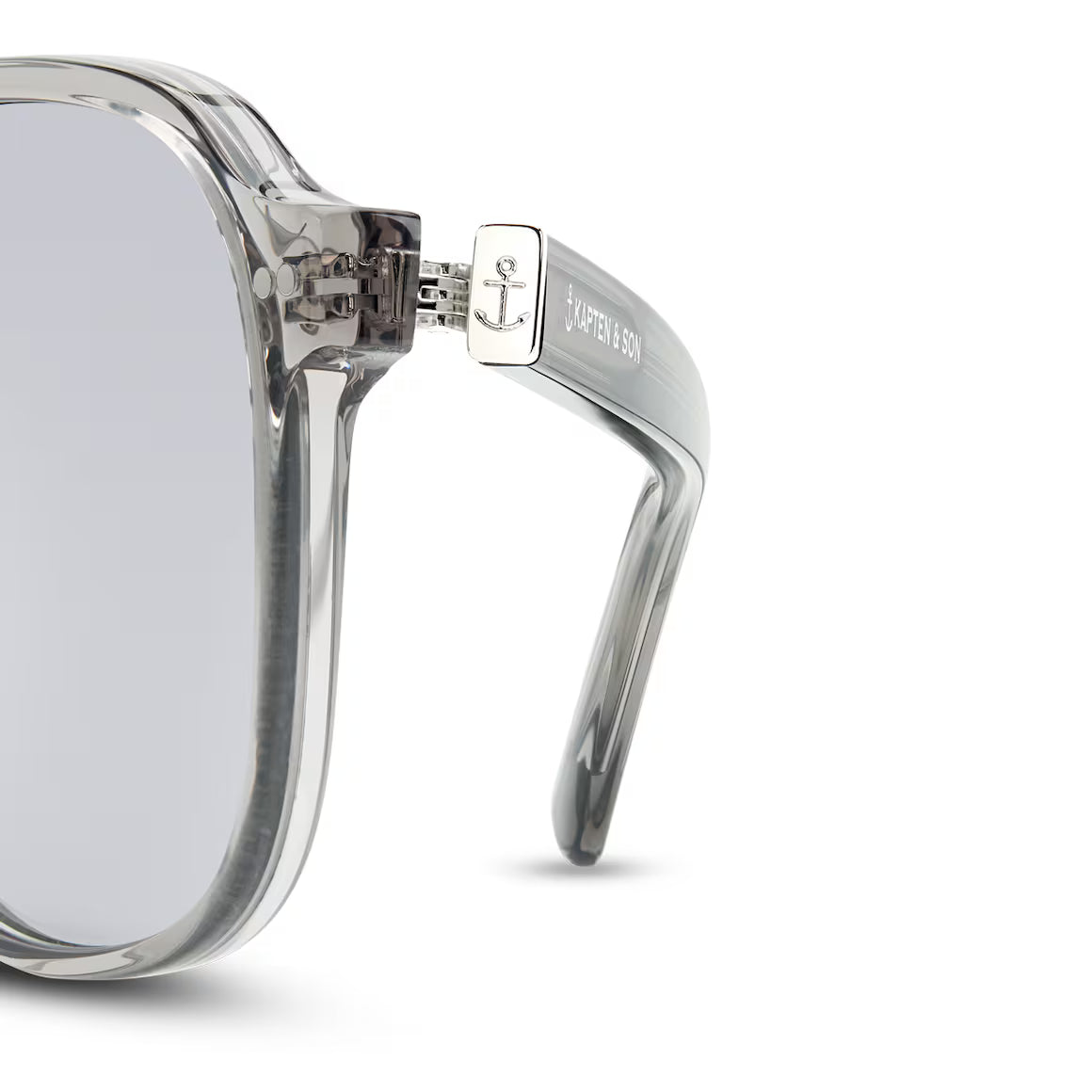 Sonnenbrille „Zurich Oversize Transparent Grey“