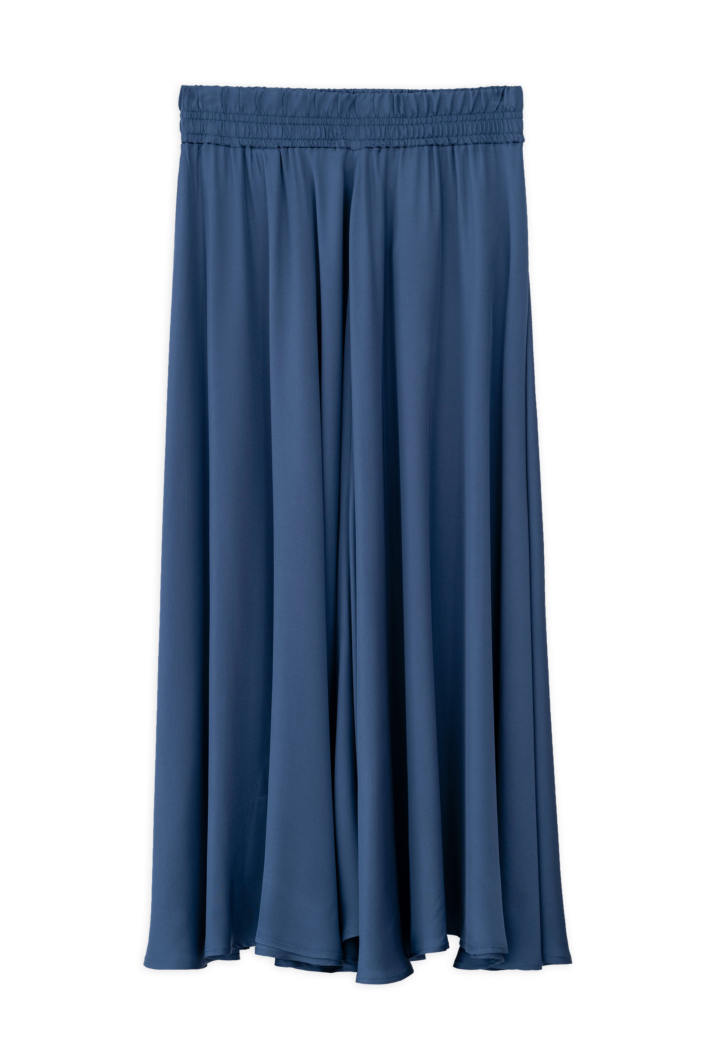 Satin Skirt Blue
