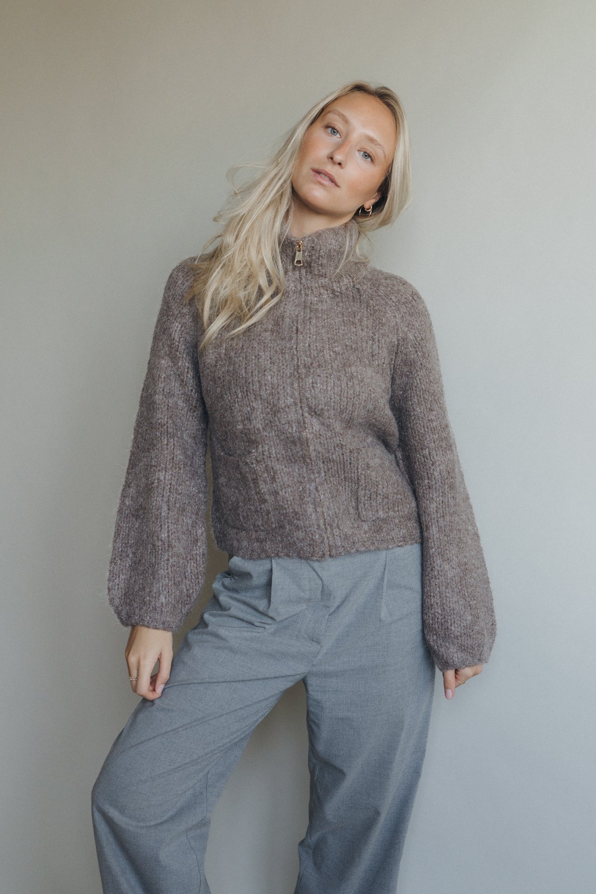 Strickjacke "MetteDLL" taupe