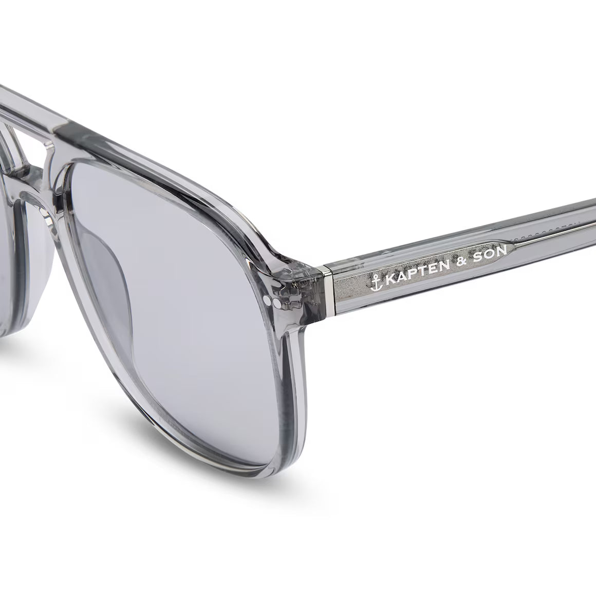 Sonnenbrille „Zurich Oversize Transparent Grey“