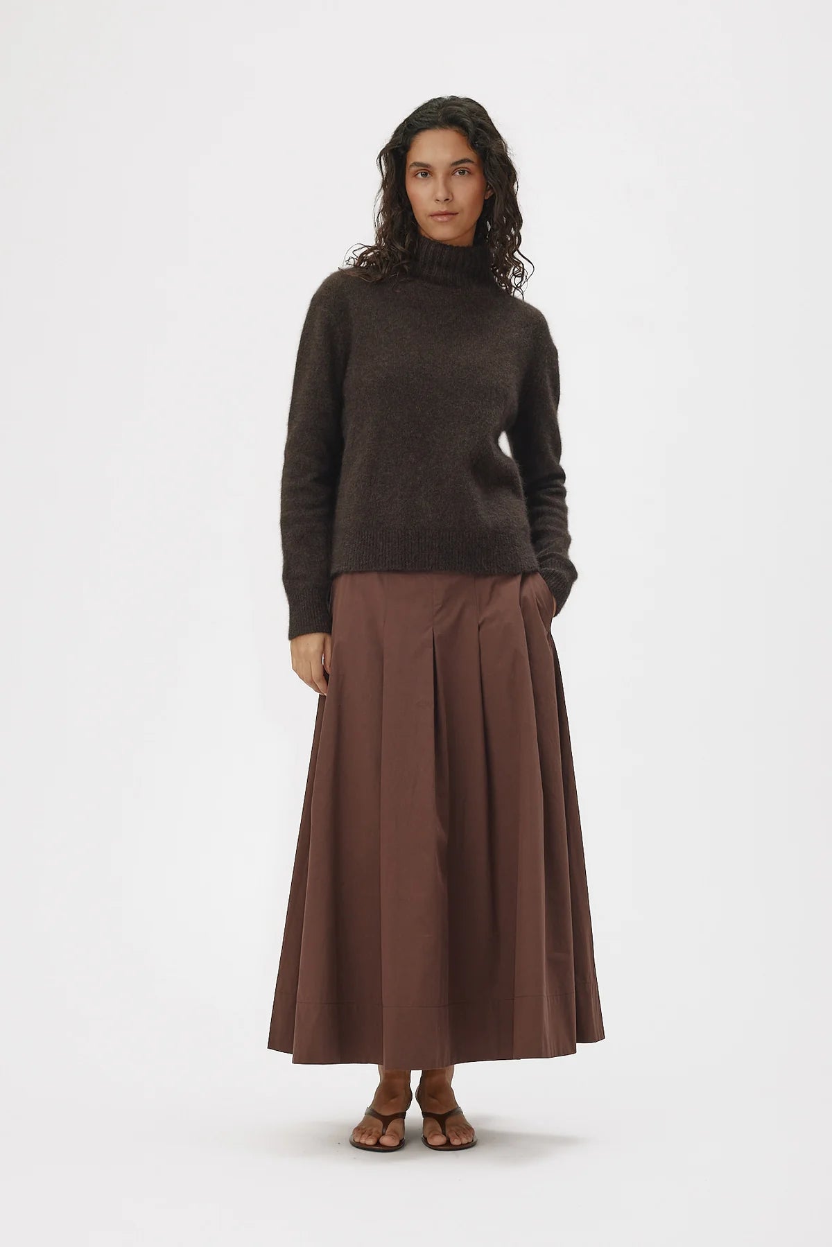 Pullover "Jade" espresso brown