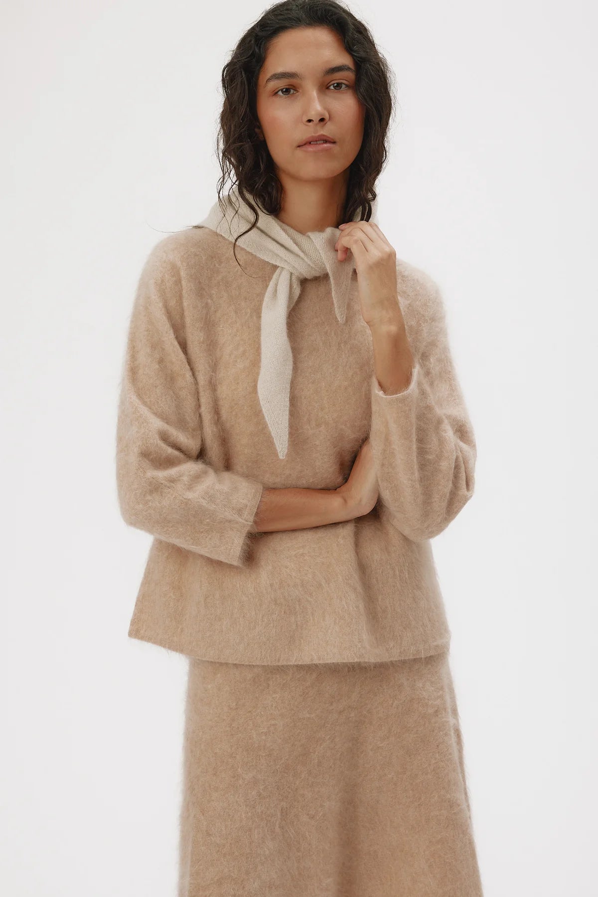 Schal "Paula" oatmeal beige
