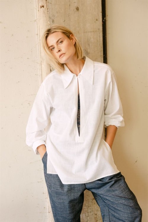 Blouse "LaurielleS6" white - Dein Lieblingsladen Concept