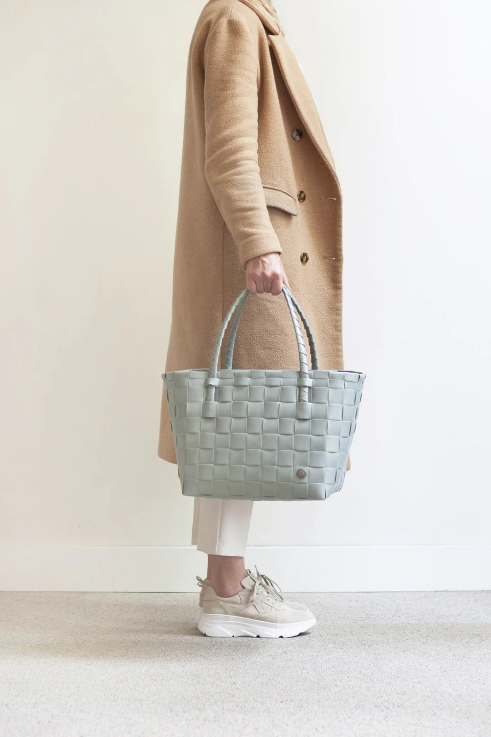 Shopper "Paris" sage green