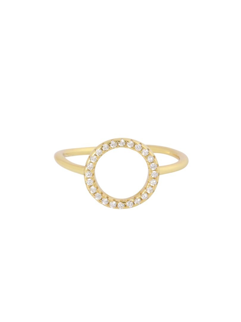 Ring mit offenem Kreis und Strasssteinen - Dein Lieblingsladen Concept