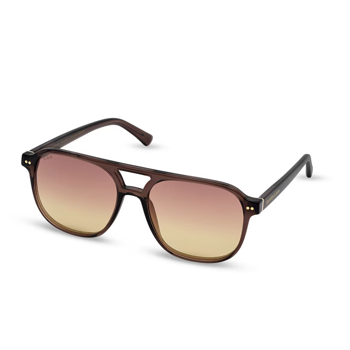 Sonnenbrille "Zurich Oversize Mocha Gradient Brown"
