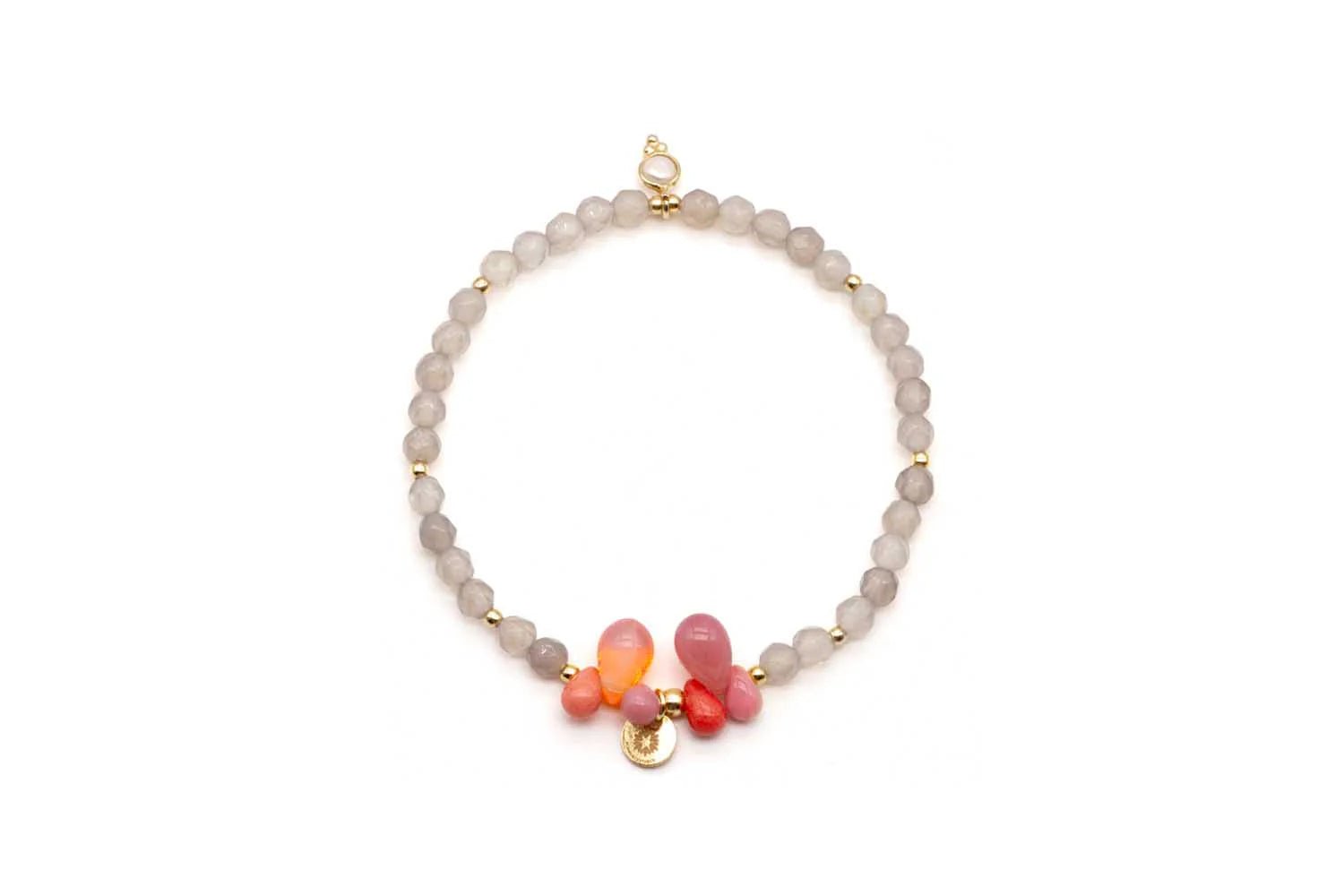 Armband "Drops Grey Berry" - Dein Lieblingsladen Concept
