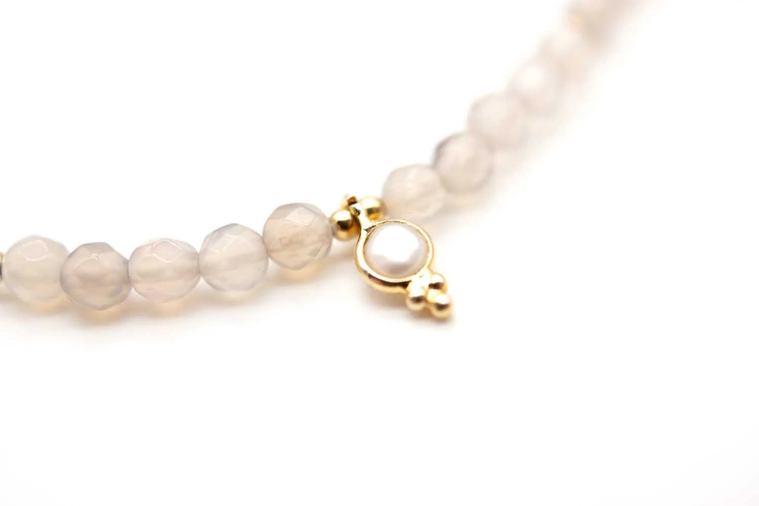 Armband "Drops Grey Berry"