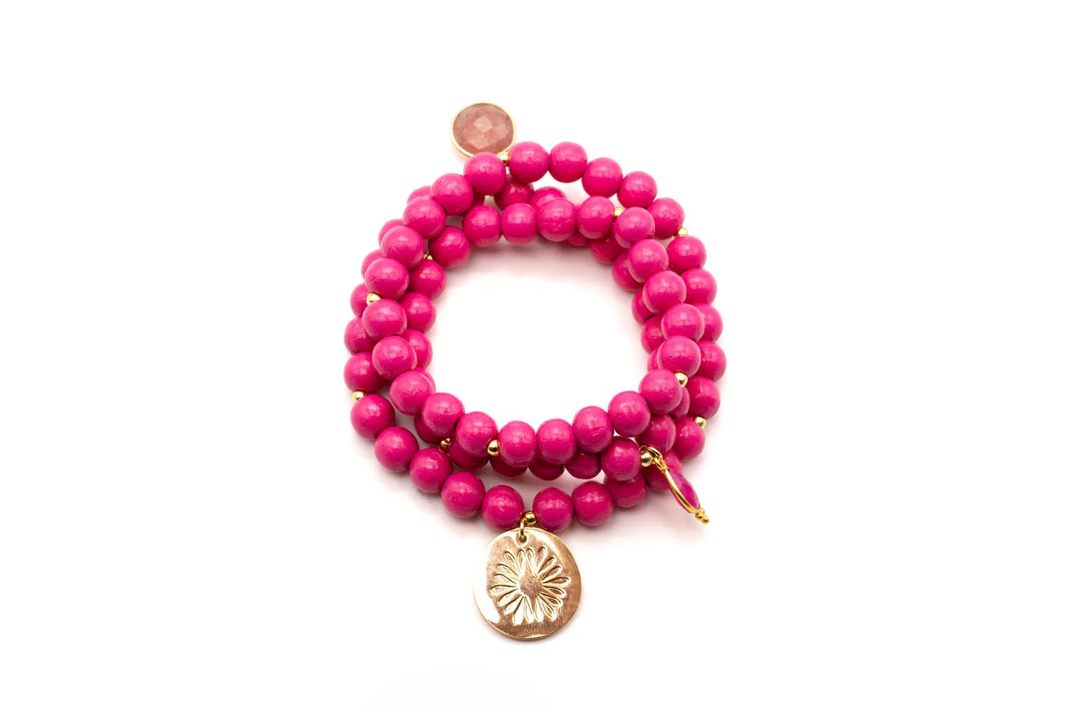 Armband "Mala Triple Pink"