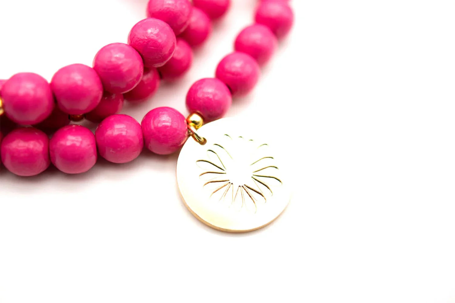 Armband "Mala Triple Pink"