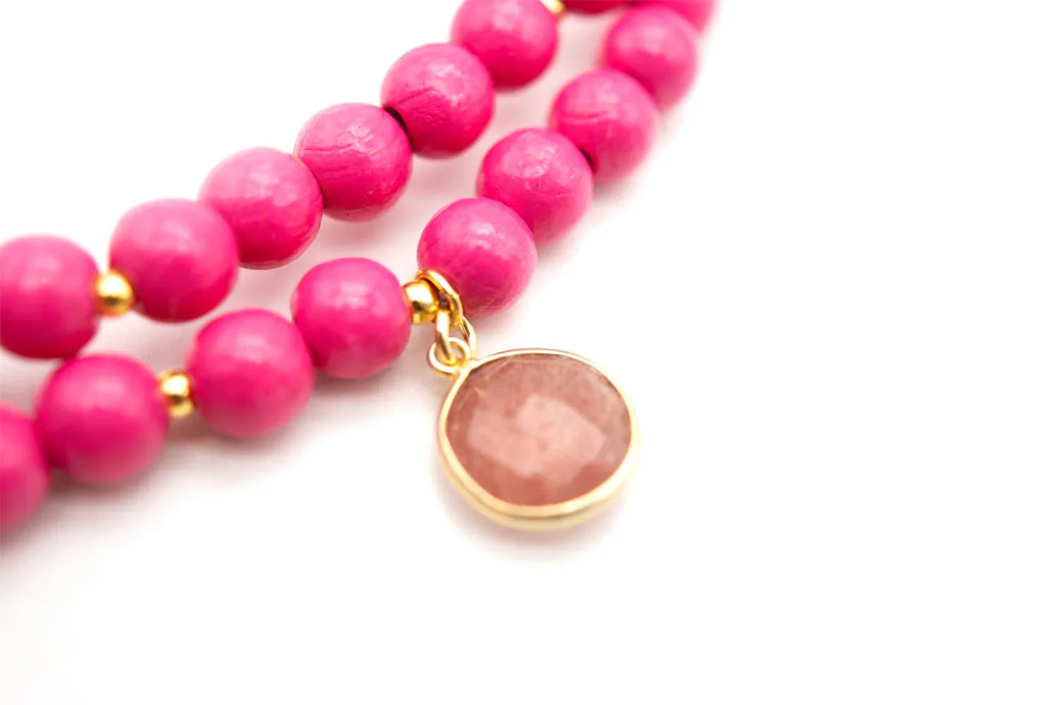 Armband "Mala Triple Pink"