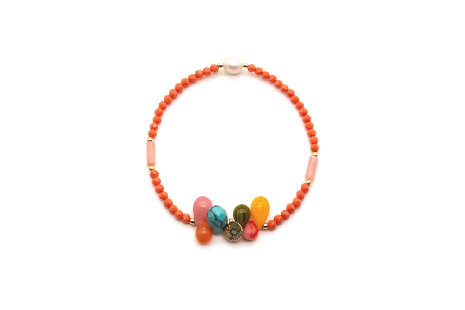 Armband "Mala Single 6Drops Coral" - Dein Lieblingsladen Concept
