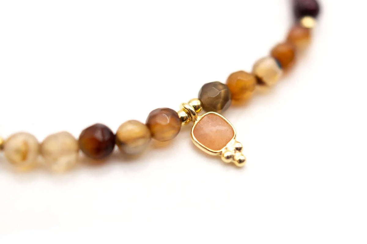 Armband "Drops Brown"