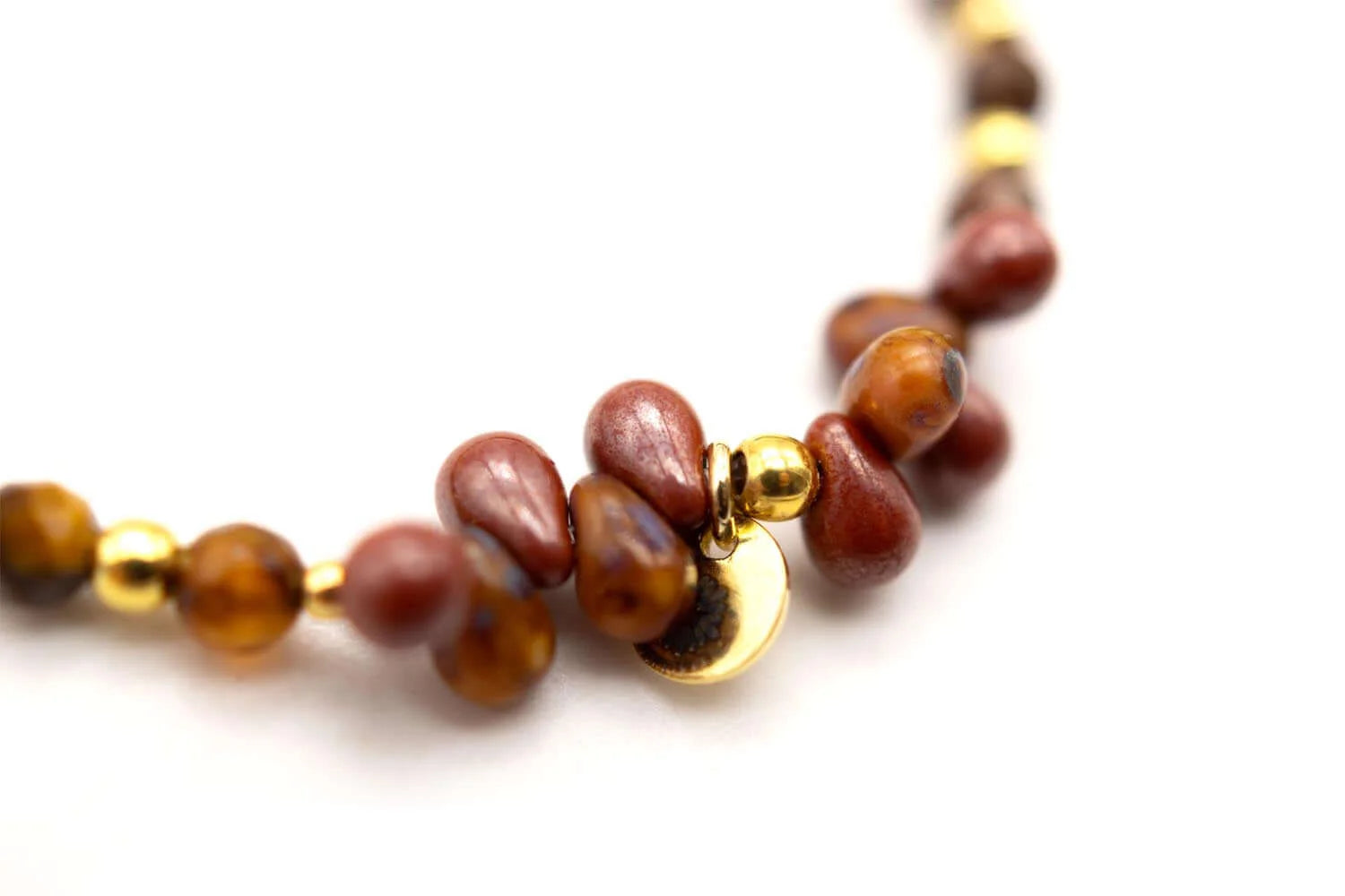 Armband "Drops Brown"