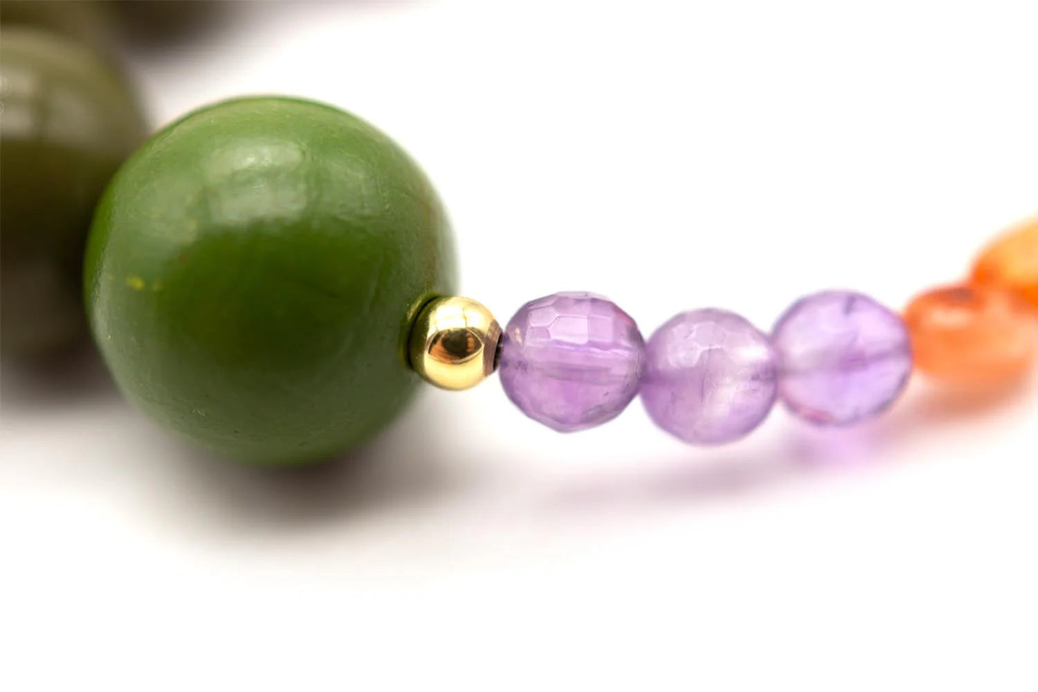 Armband "Mala Single Olive Crush"