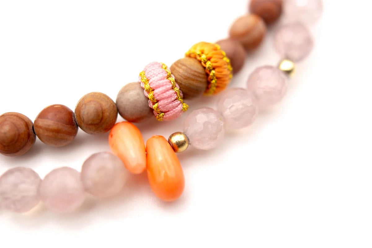 Armband "Mala Twin Brown Vibe"