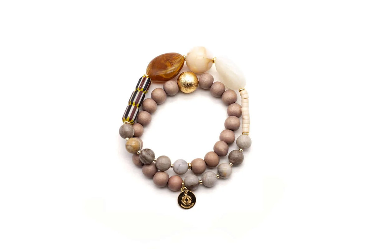 Armband "Chunky Twin Darkwood"