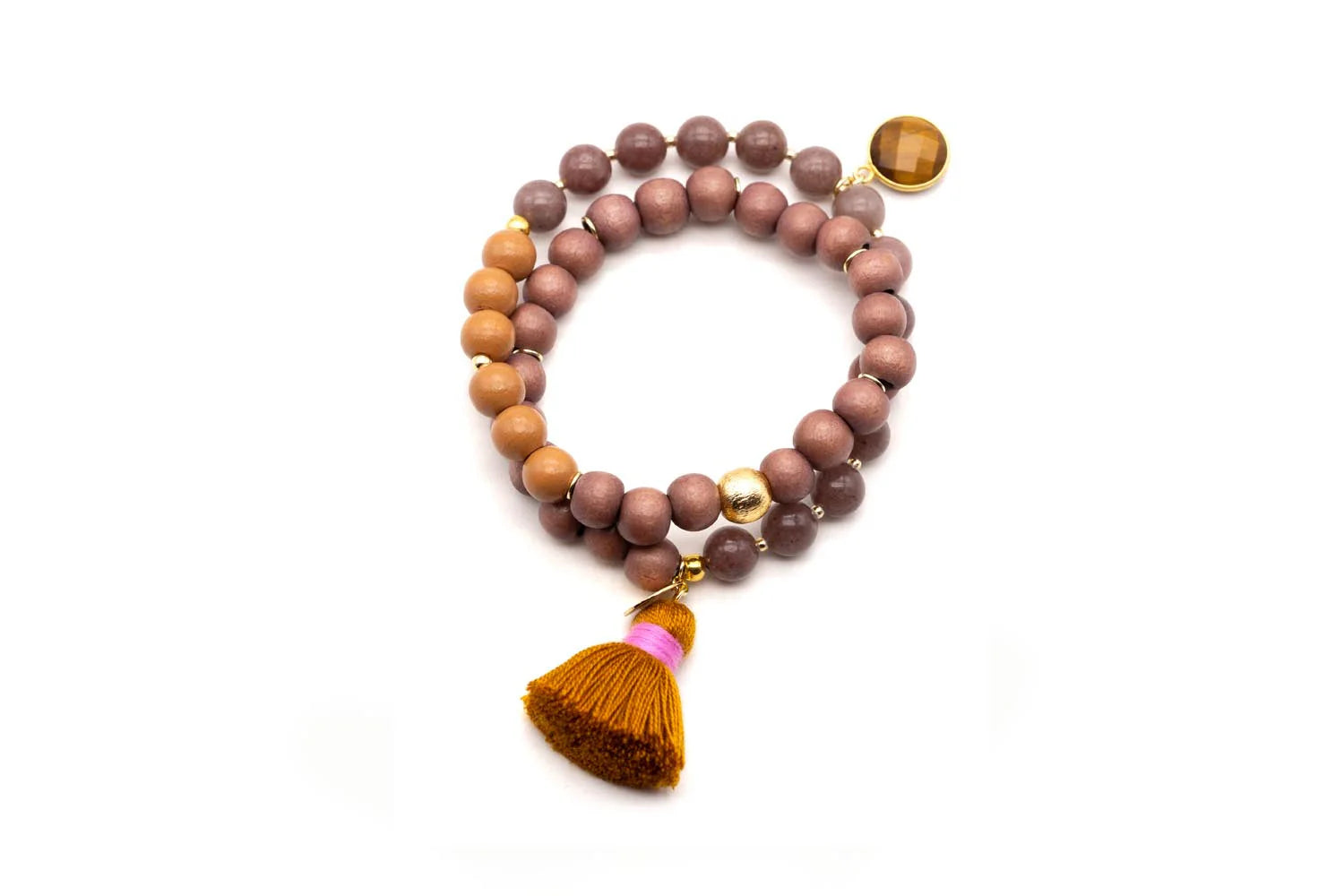 Armband "Mala Twin Ginger Blush"