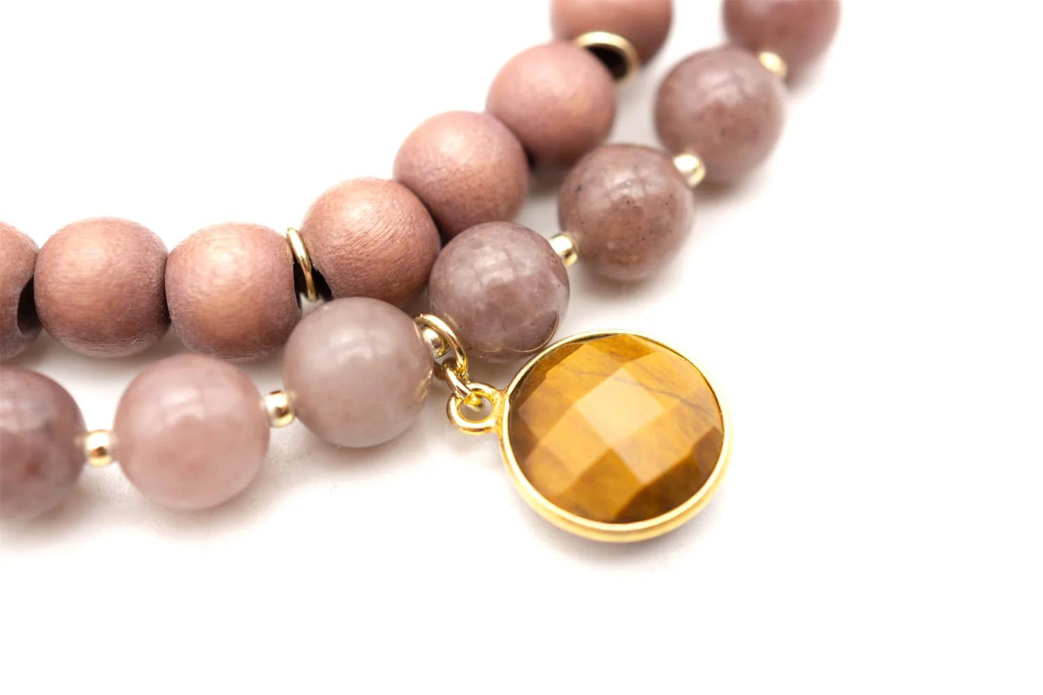 Armband "Mala Twin Ginger Blush"