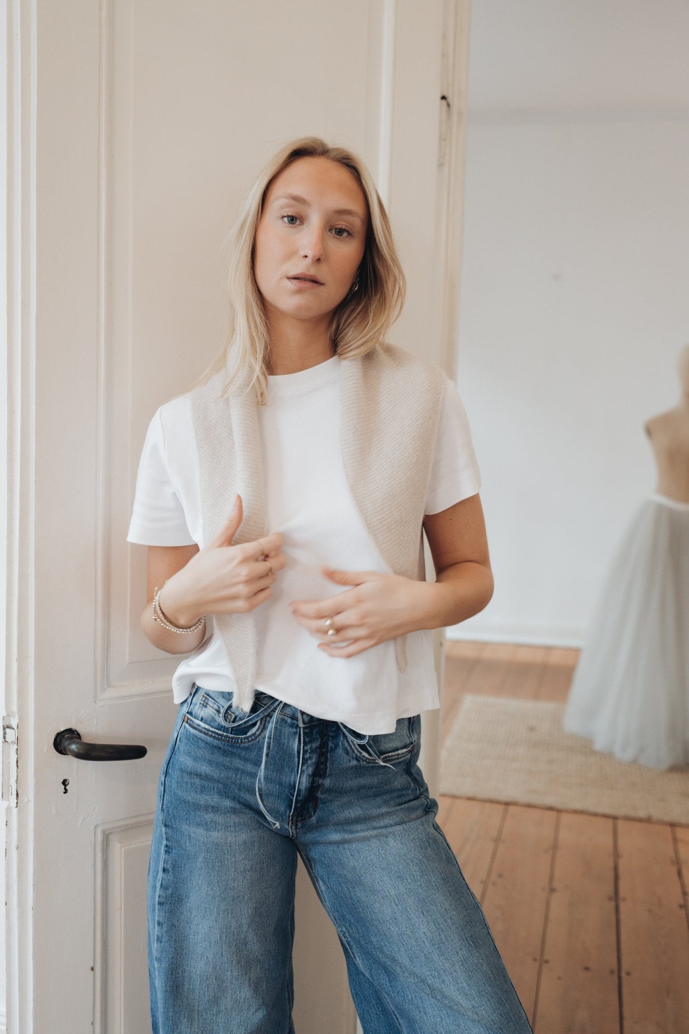 Dreieckstuch "SallyDLL" cloud dancer - Dein Lieblingsladen Concept