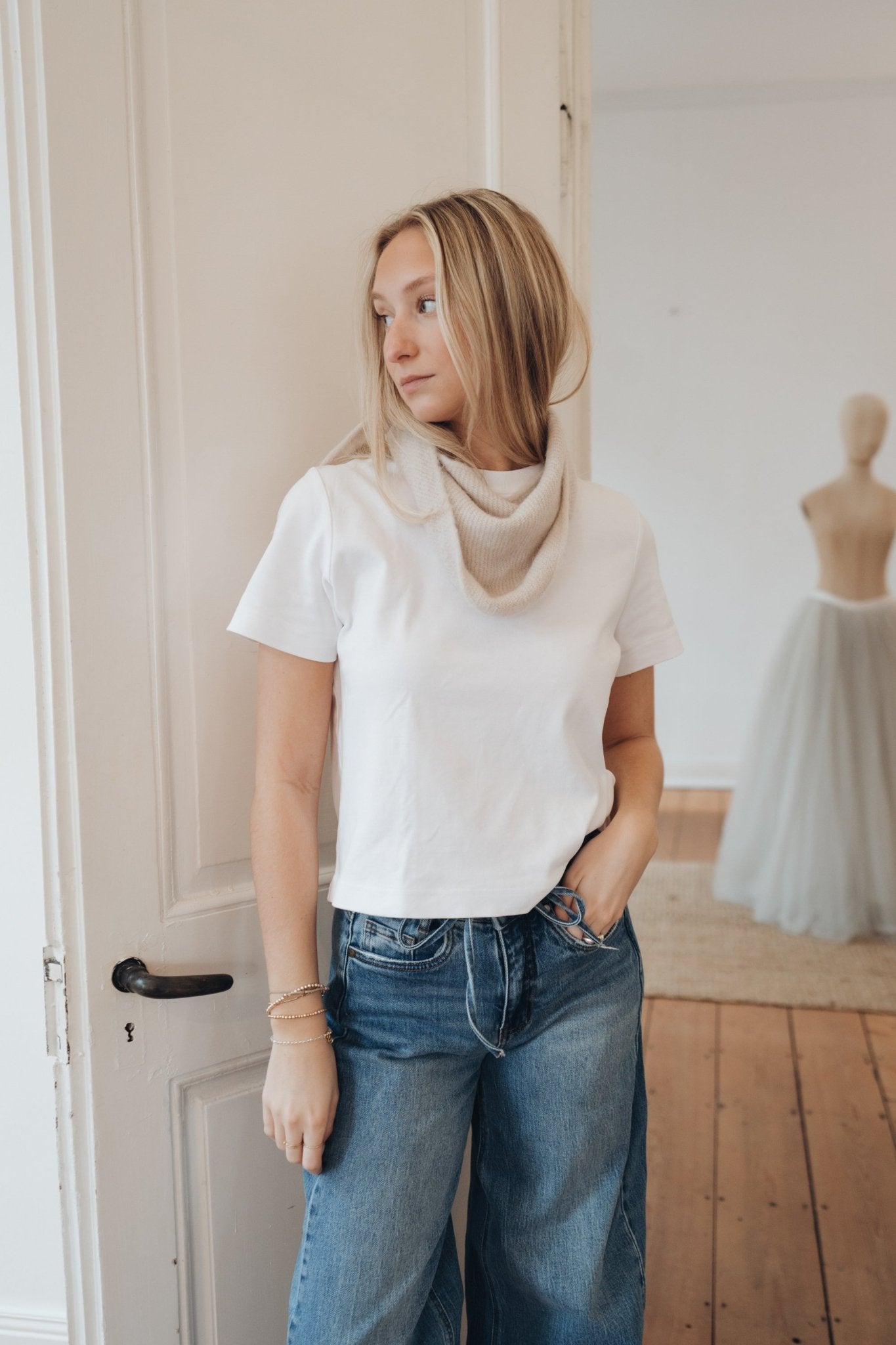 Dreieckstuch "SallyDLL" cloud dancer - Dein Lieblingsladen Concept