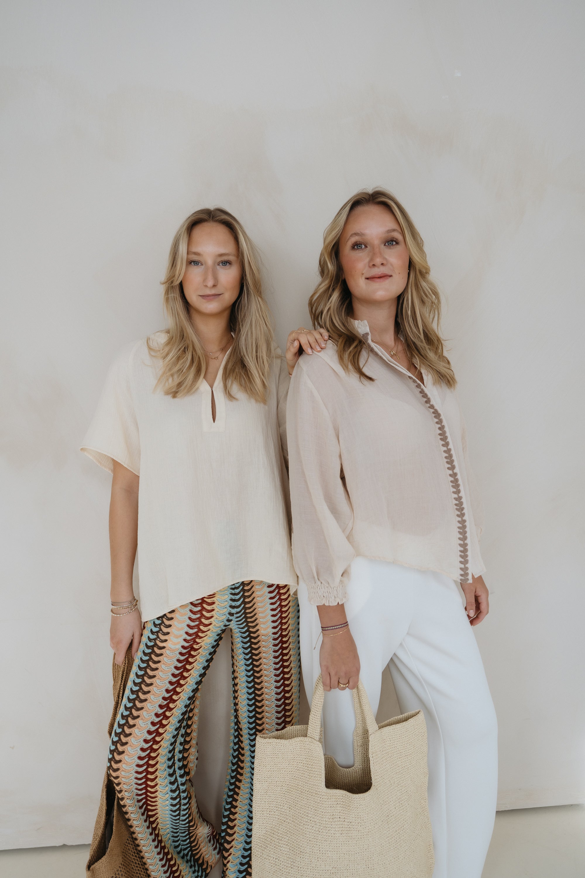 Bluse "LucyDLL" soft sand