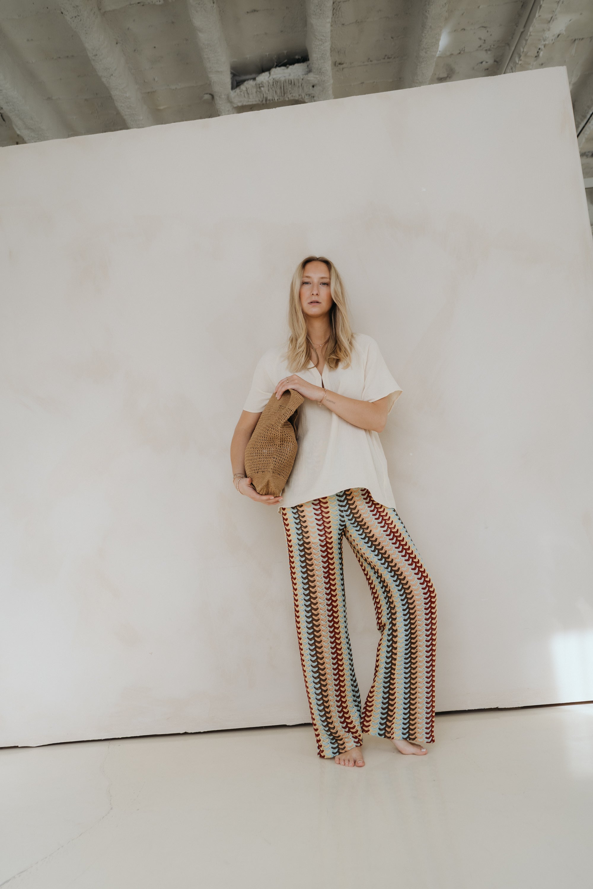 Hose "LouDLL" colorful sage