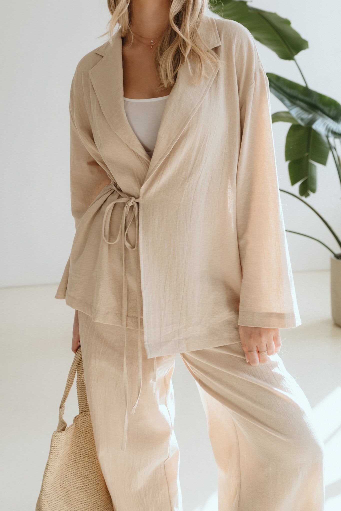 Wickelblazer "LanaDLL" sand - Dein Lieblingsladen Concept