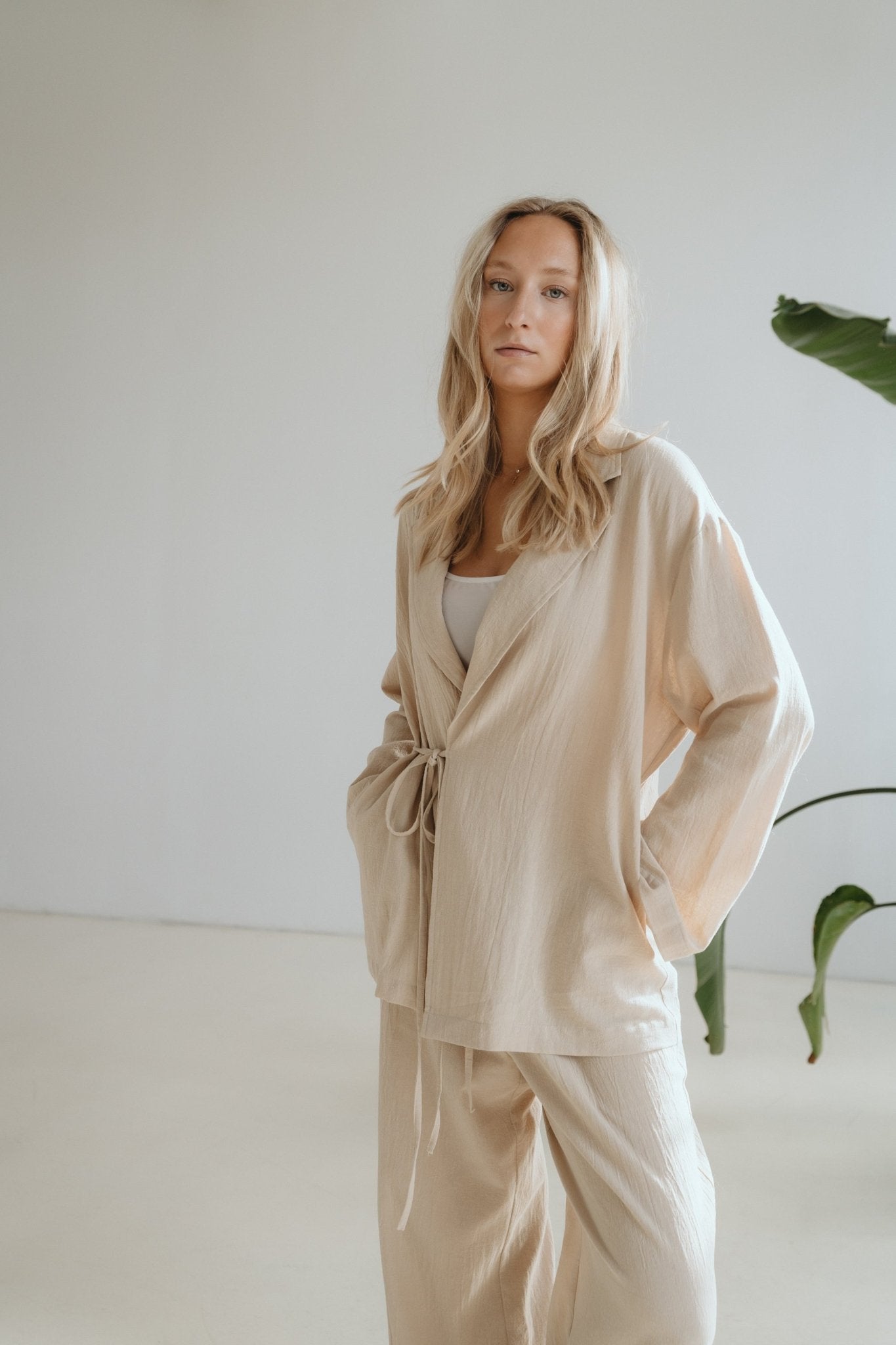 Wickelblazer "LanaDLL" sand - Dein Lieblingsladen Concept
