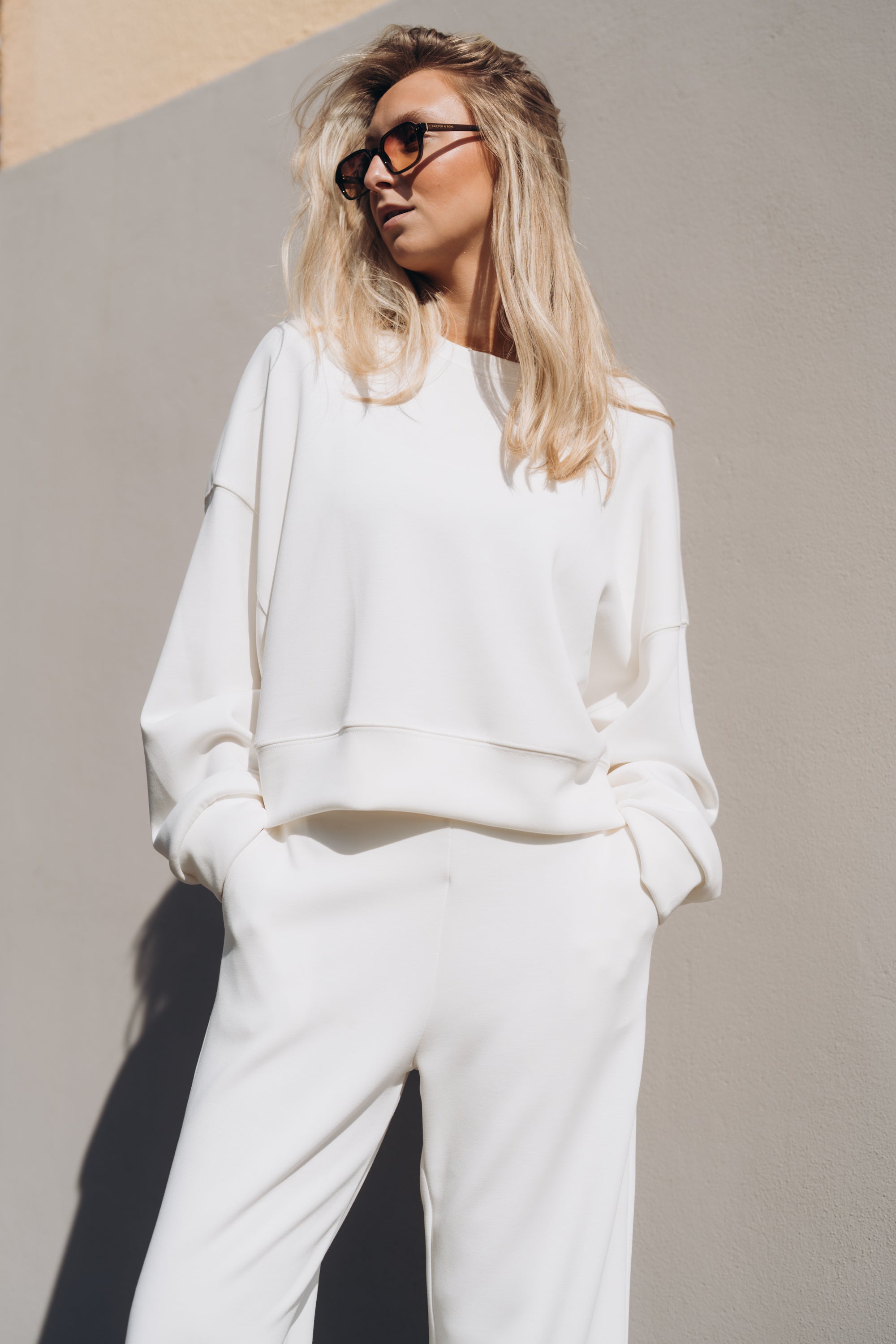 Modalsweater "LaraDLL" offwhite