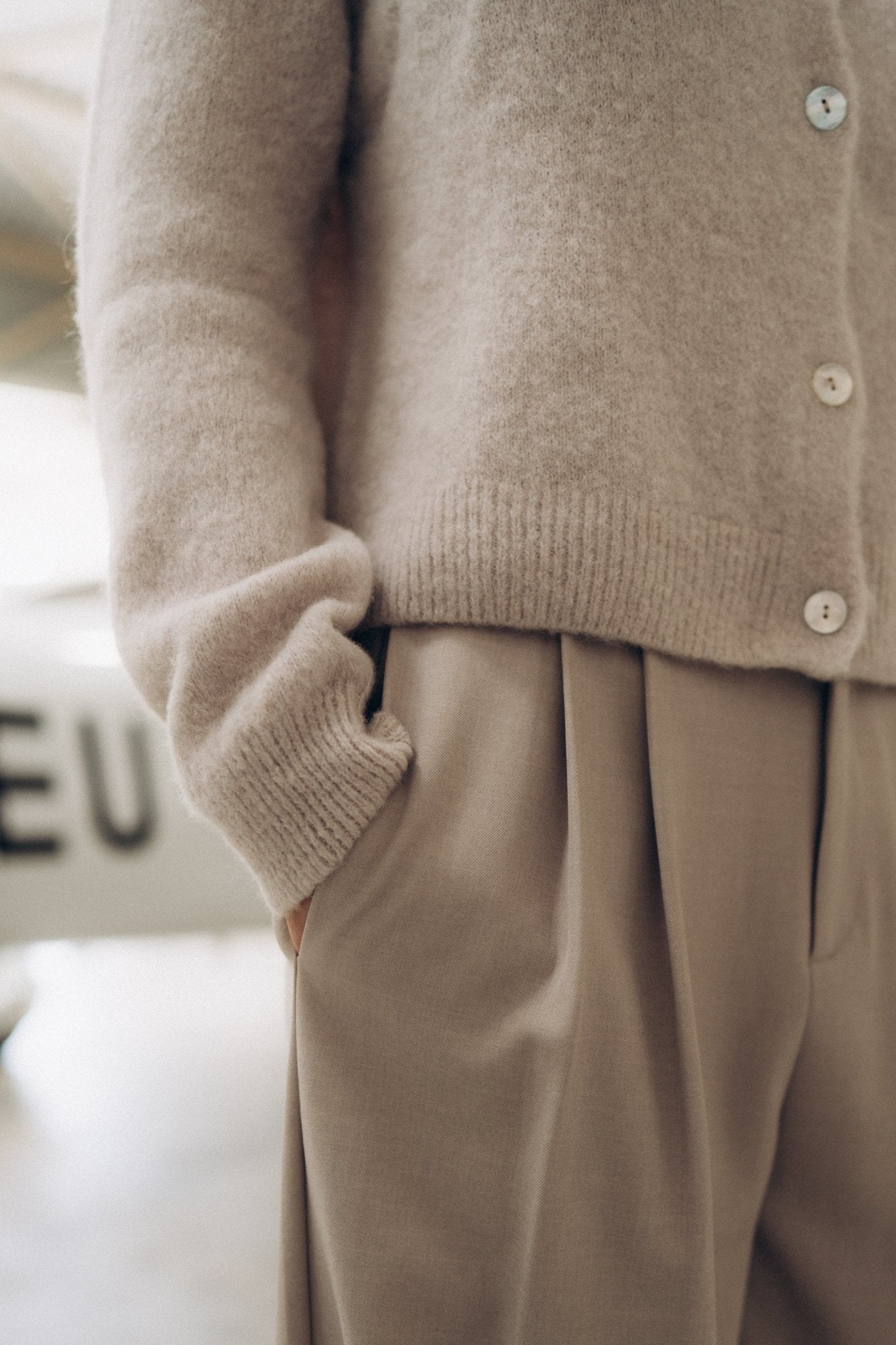 Cardigan „AlfaDLL“ light taupe - Dein Lieblingsladen Concept