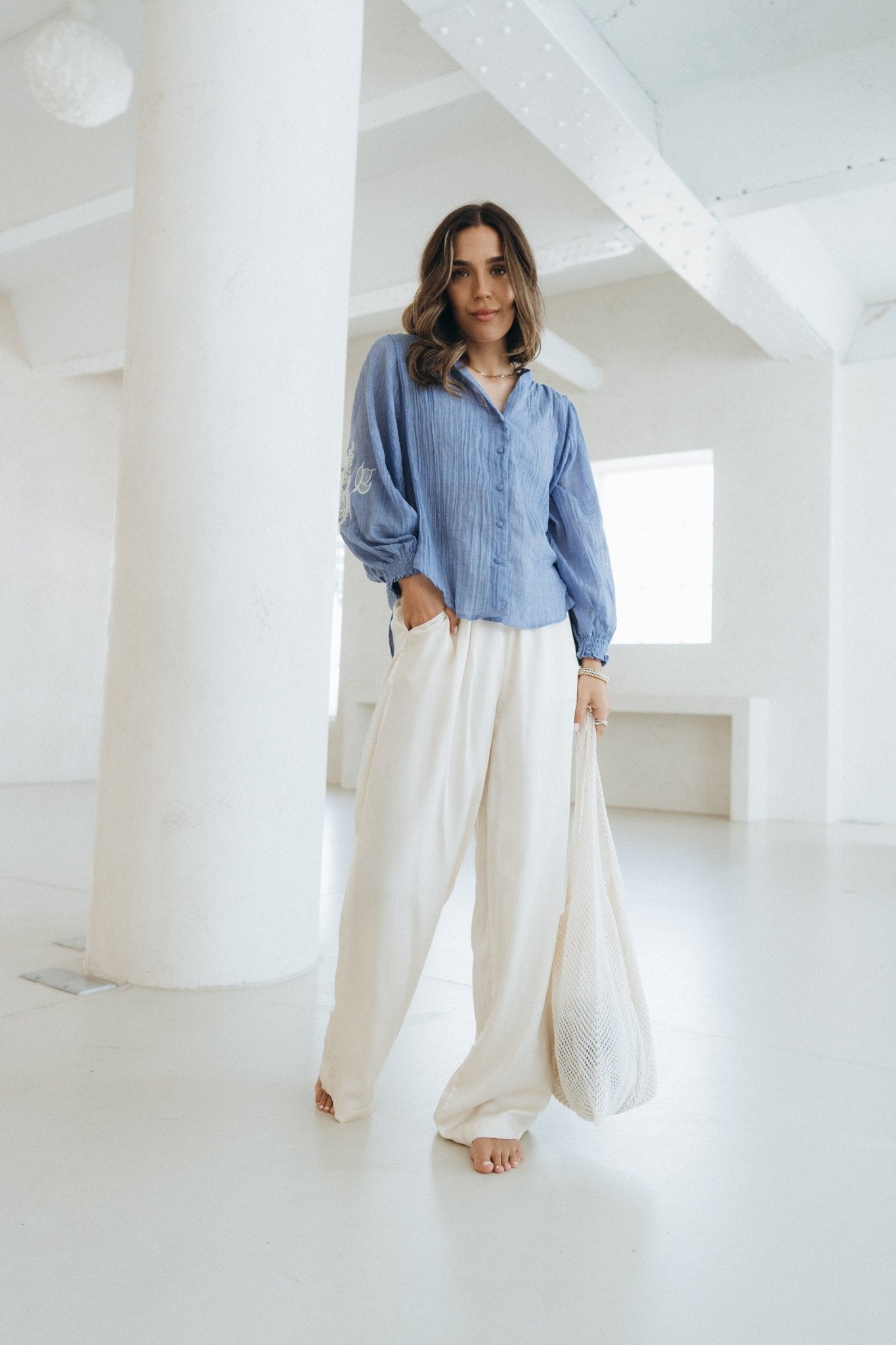 Satinhose "ValinaDLL" soft sand - Dein Lieblingsladen Concept