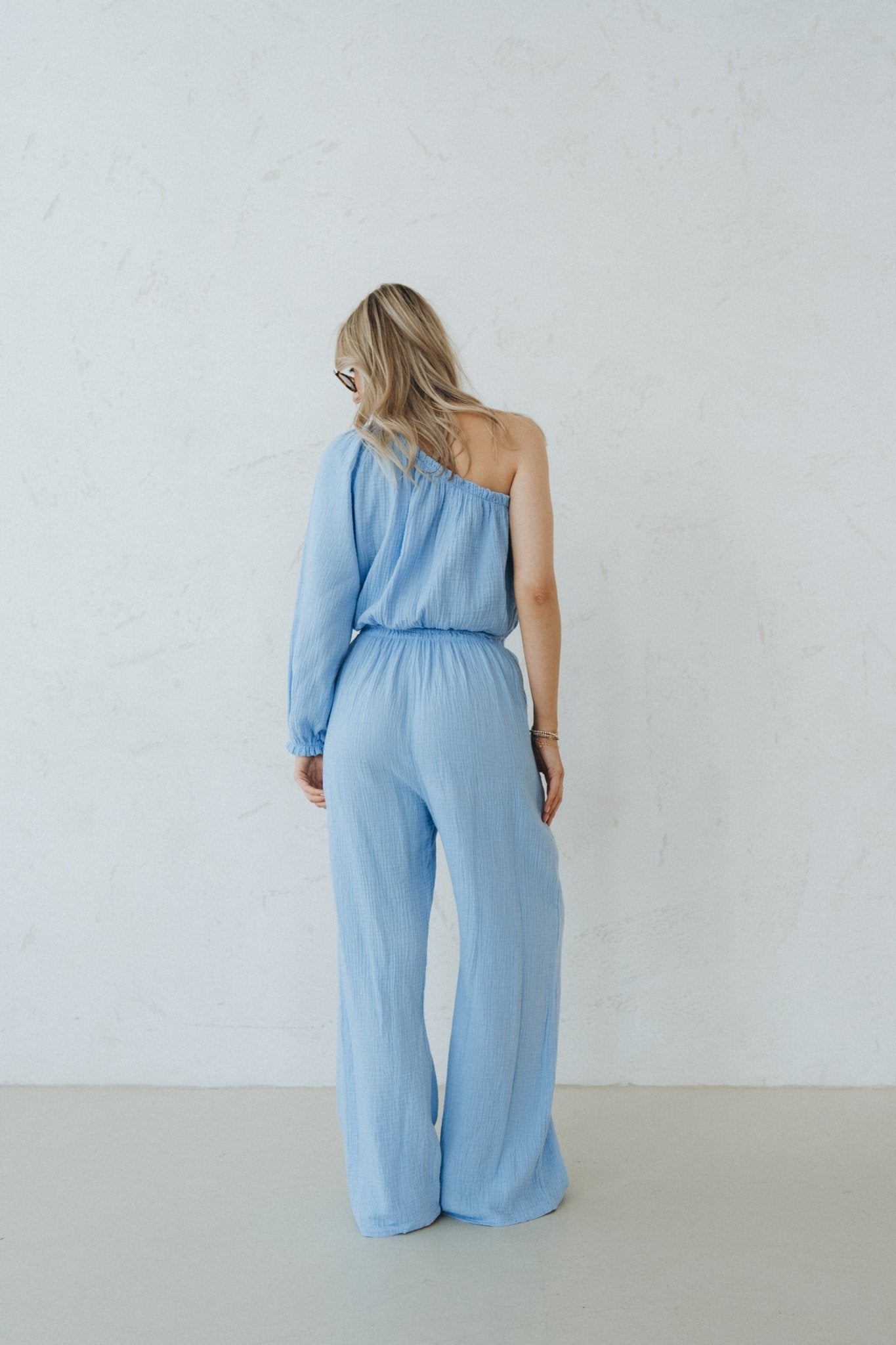 Musselinjumpsuit "ValerieDLL" blue - Dein Lieblingsladen Concept