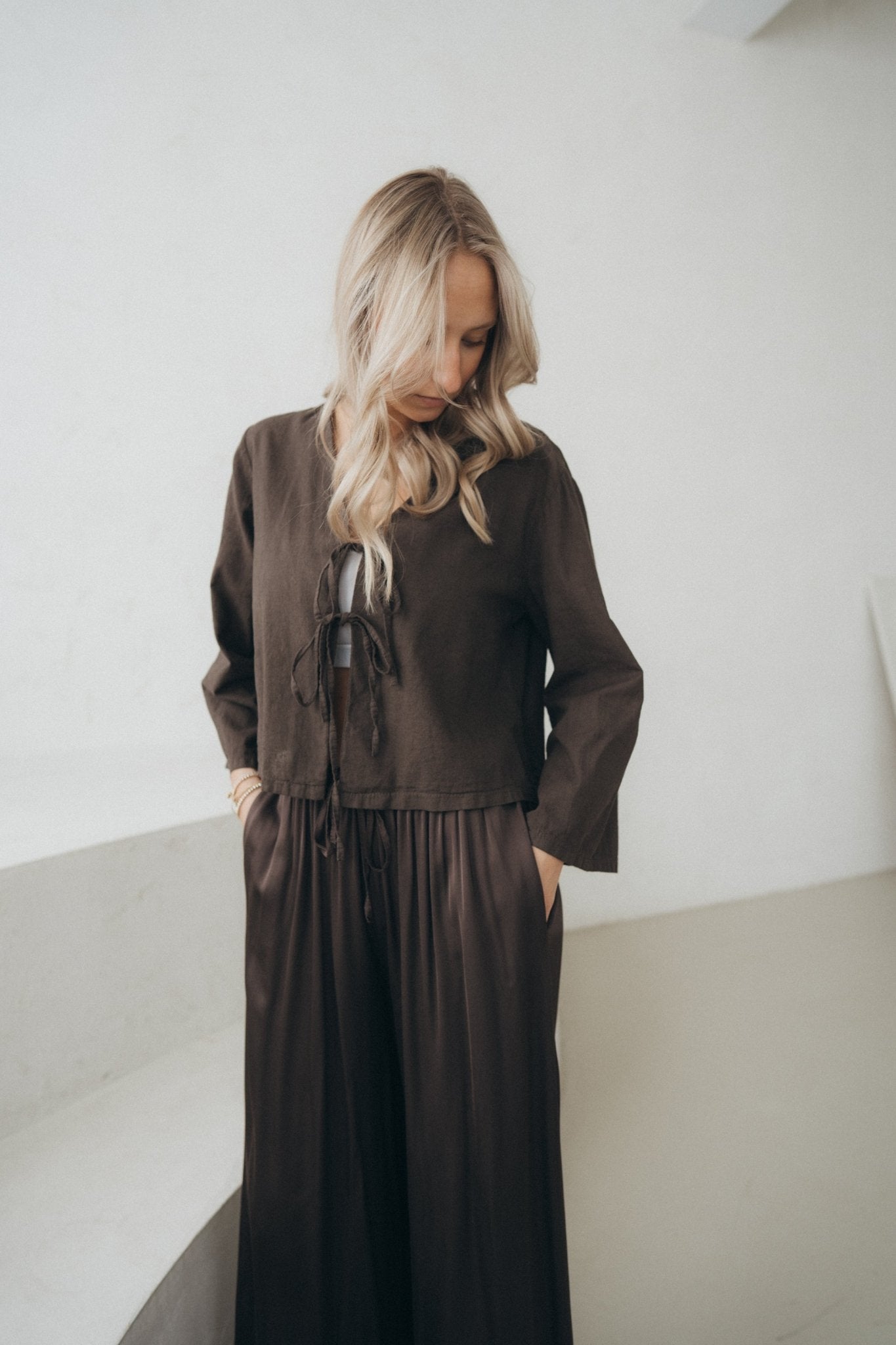 Bluse "SoleilDLL“ dark brown - Dein Lieblingsladen Concept