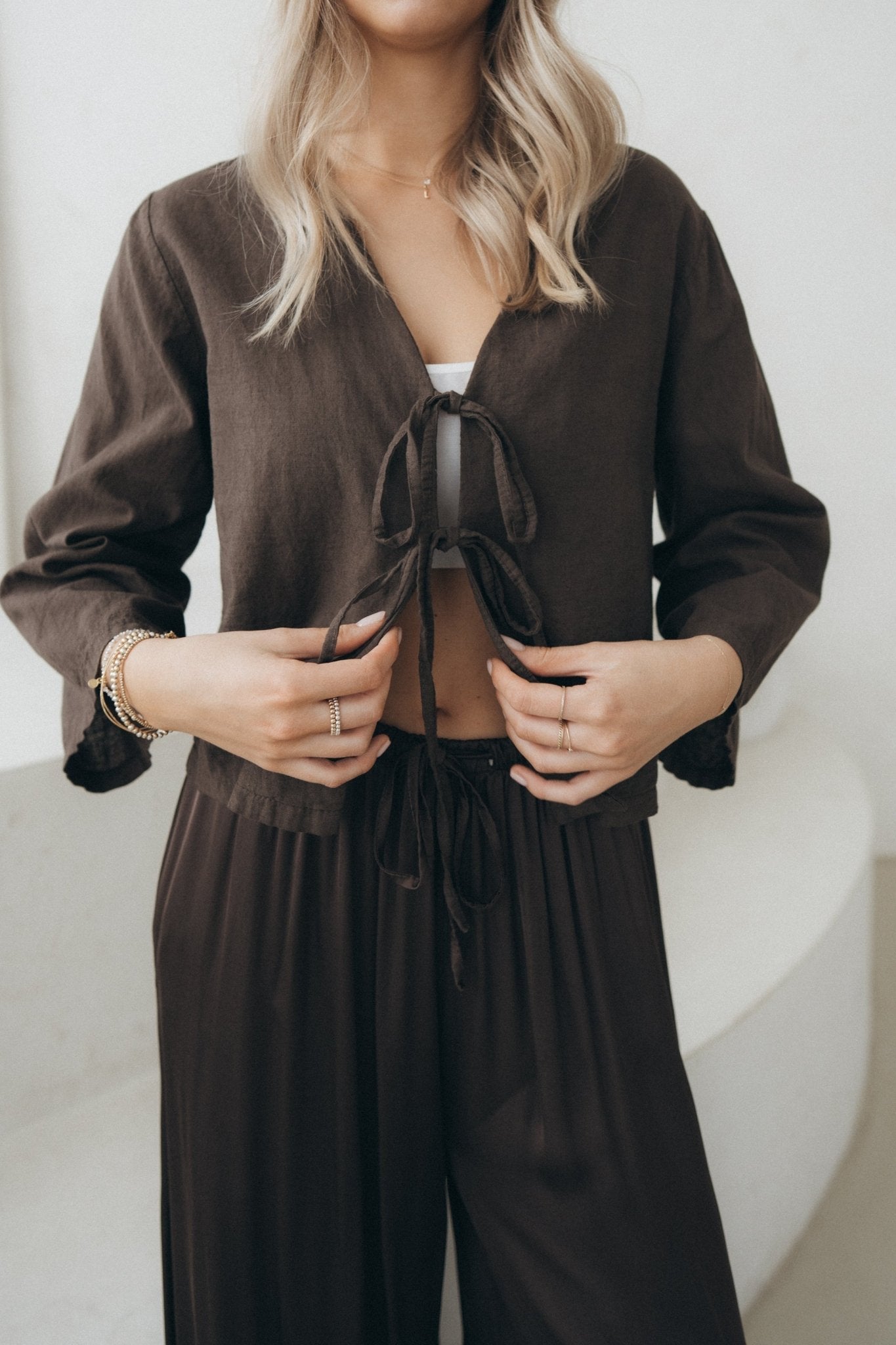 Bluse "SoleilDLL“ dark brown - Dein Lieblingsladen Concept
