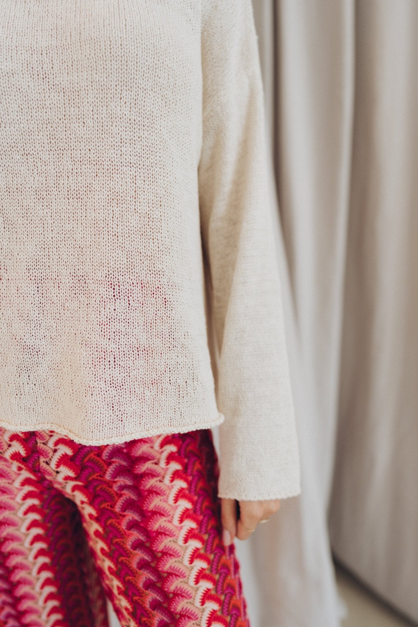 Feinstrickpullover "ValessaDLL" sand - Dein Lieblingsladen Concept