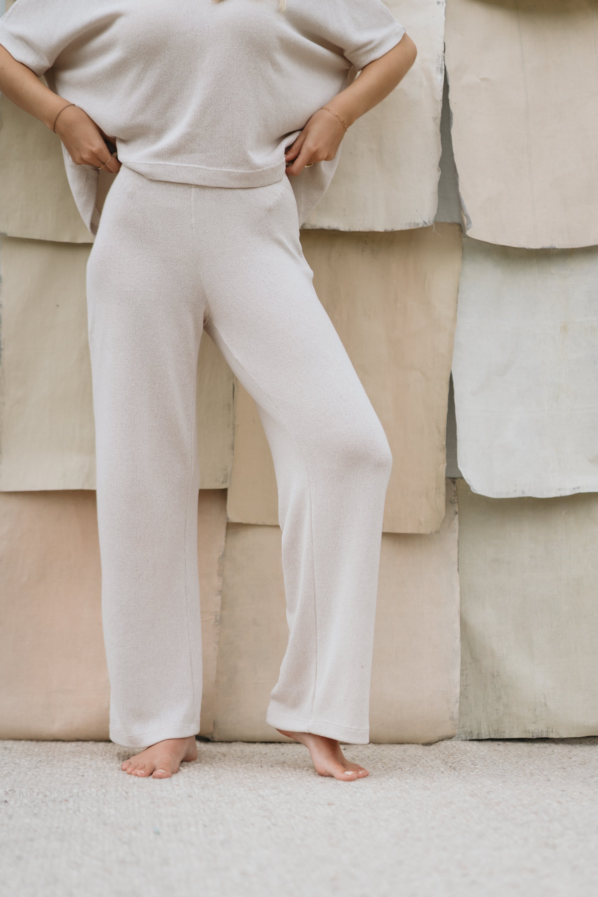 Strickhose "MirellDLL" sand stone