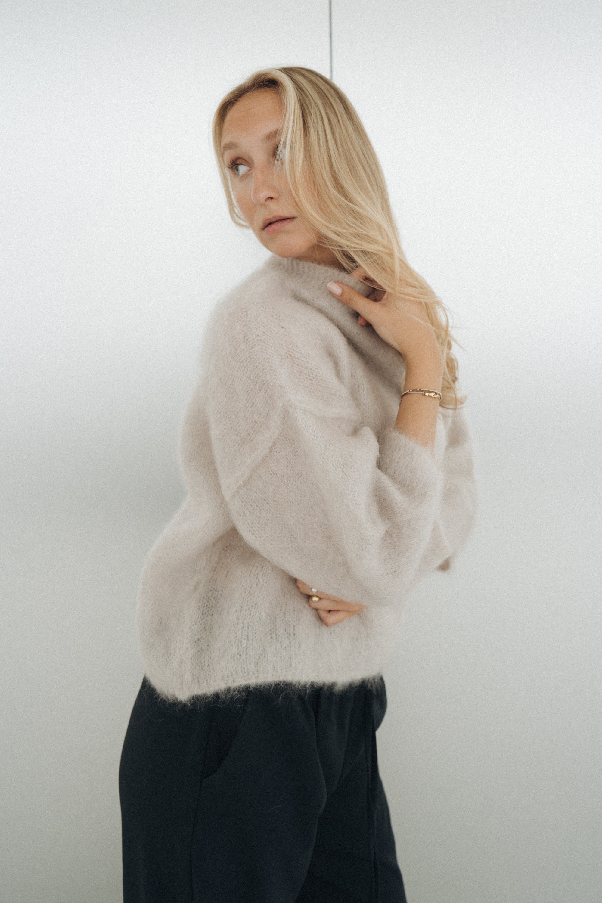 Pullover "NylaDLL" light grey