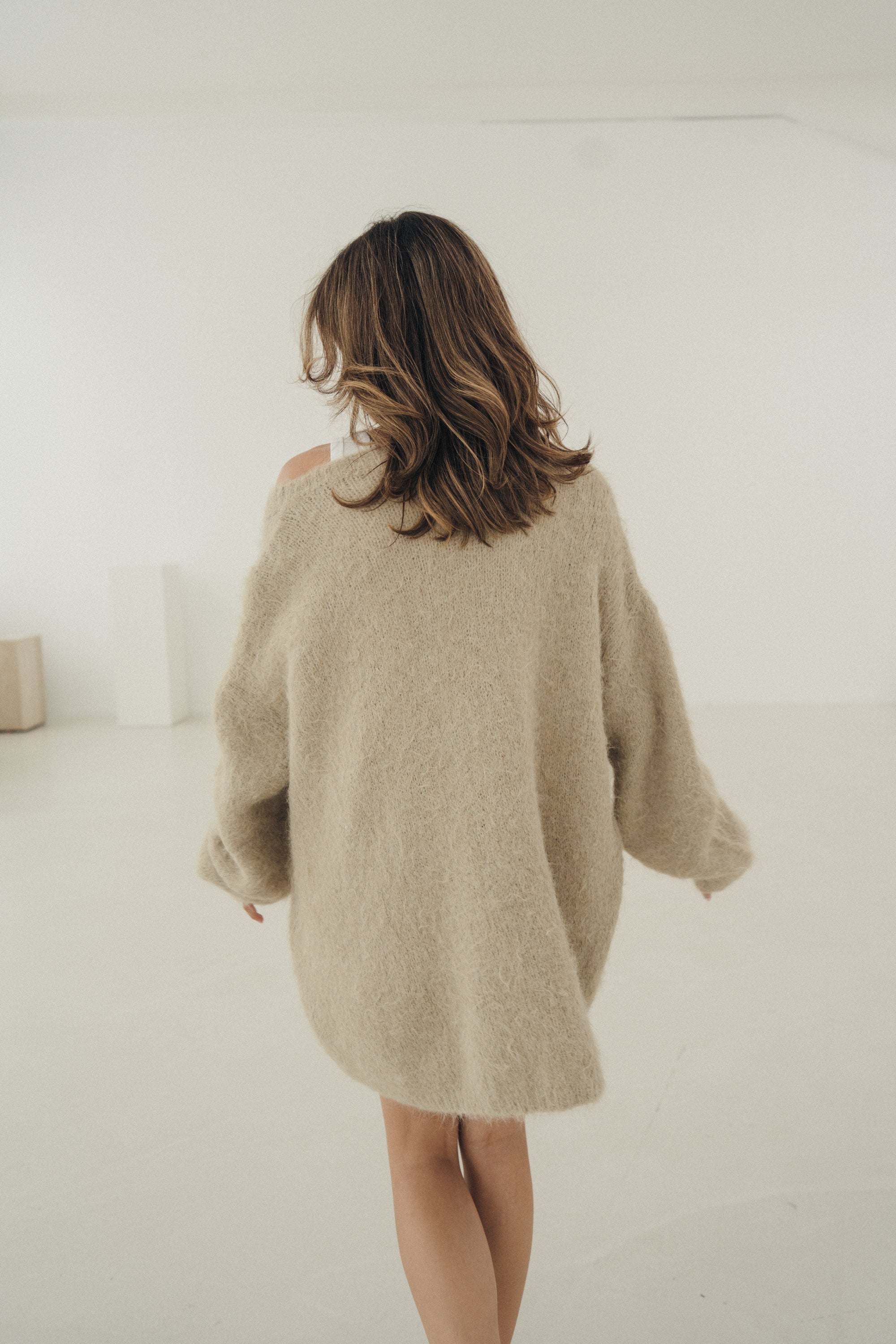 Oversize Pullover „FemkeDLL“ light golden khaki