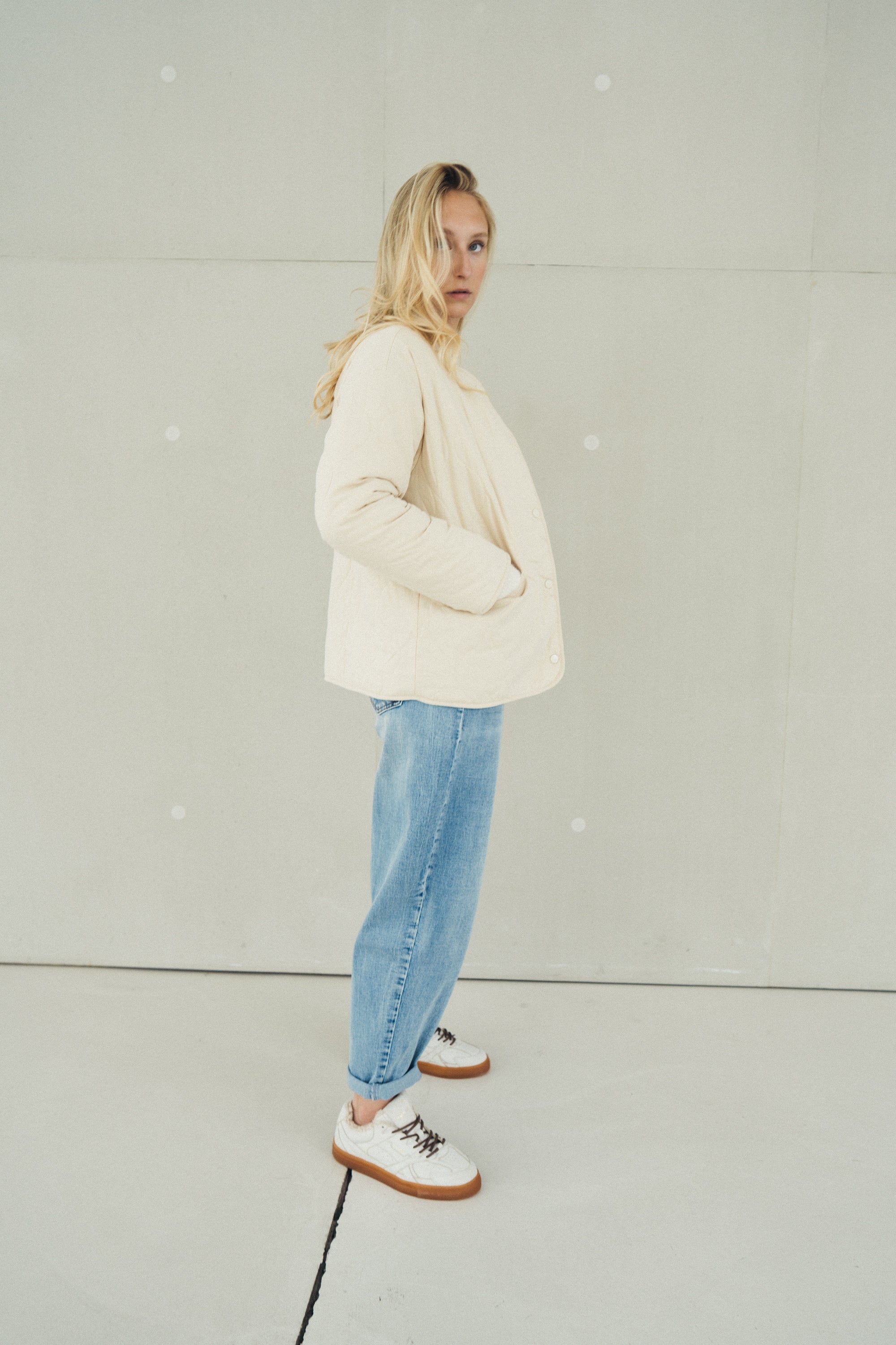 Teddy-Wendejacke "AmeliaDLL" light sand