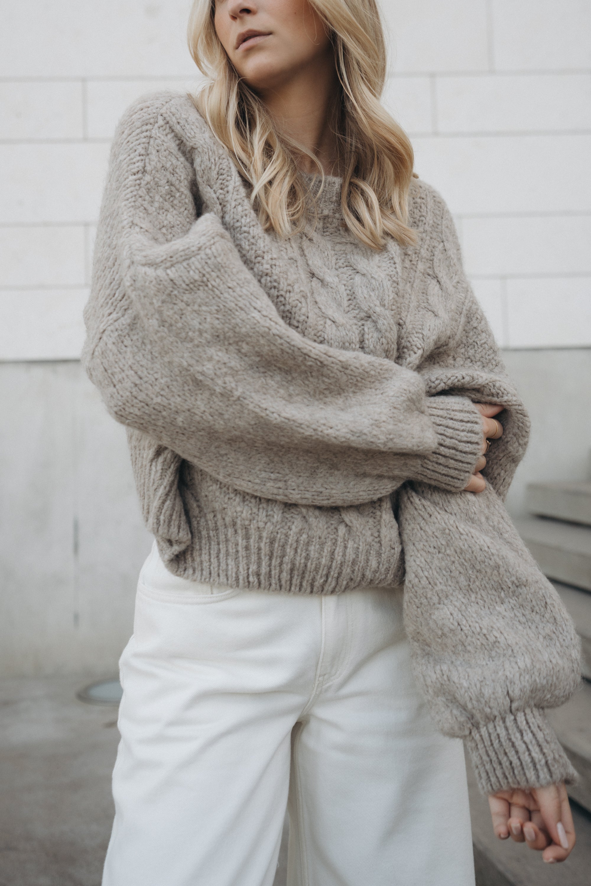 Pullover „WikaDLL“ taupe